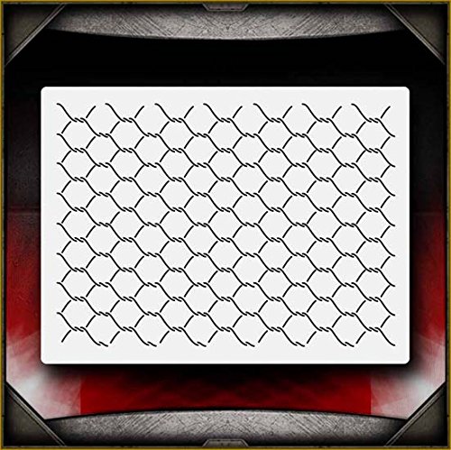 Chainlink 2 AirSick Airbrush Stencil Template