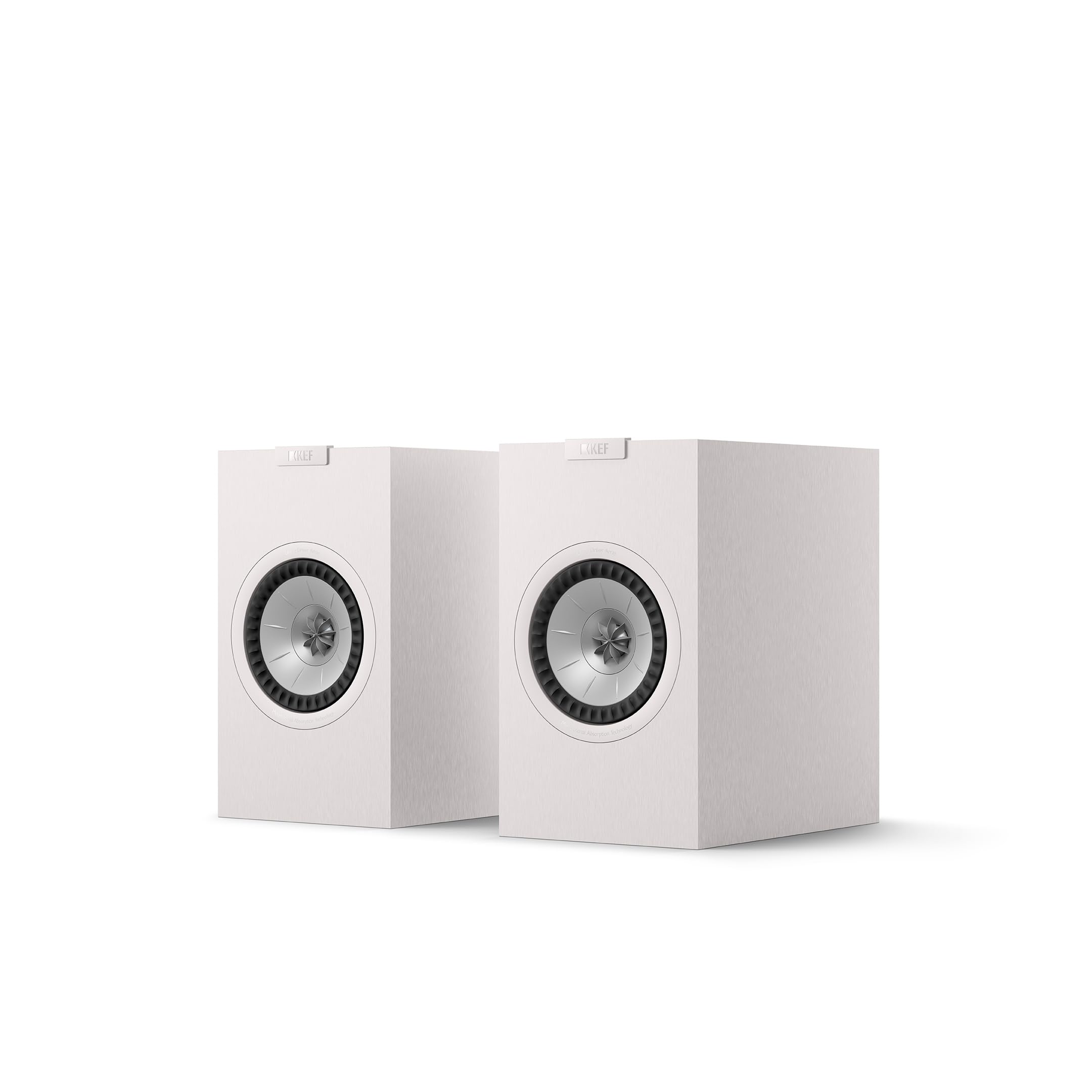 KEFQ1 Meta Passive Bookshelf HiFi Speakers, Satin White | Music | TV & Home Cinema | Gaming | 2-way Bass Reflex | 5.25" Uni-Q Driver with MAT