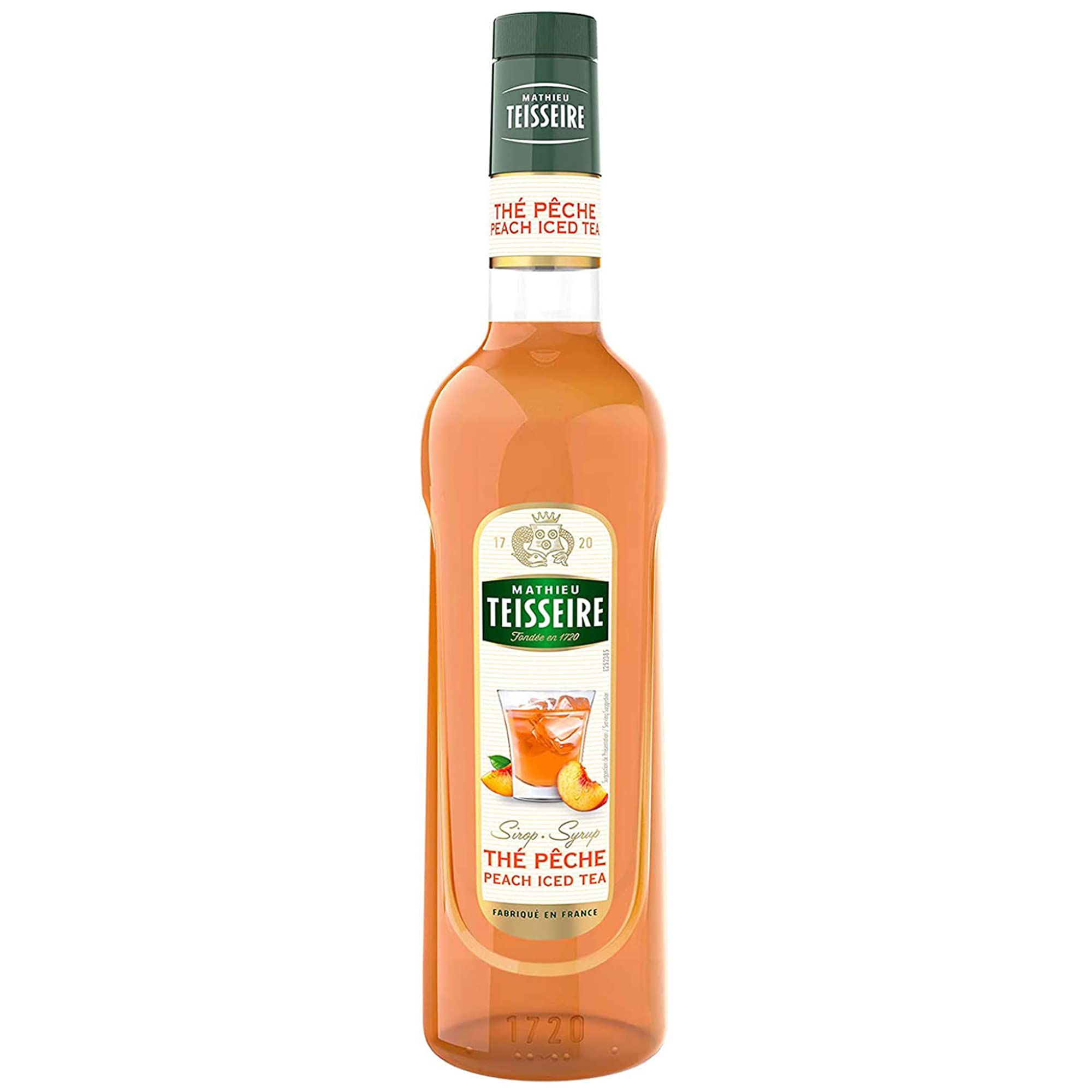 Mathieu Teisseire Peach Iced Tea Syrup, 33.81 fl oz / 1000 ml