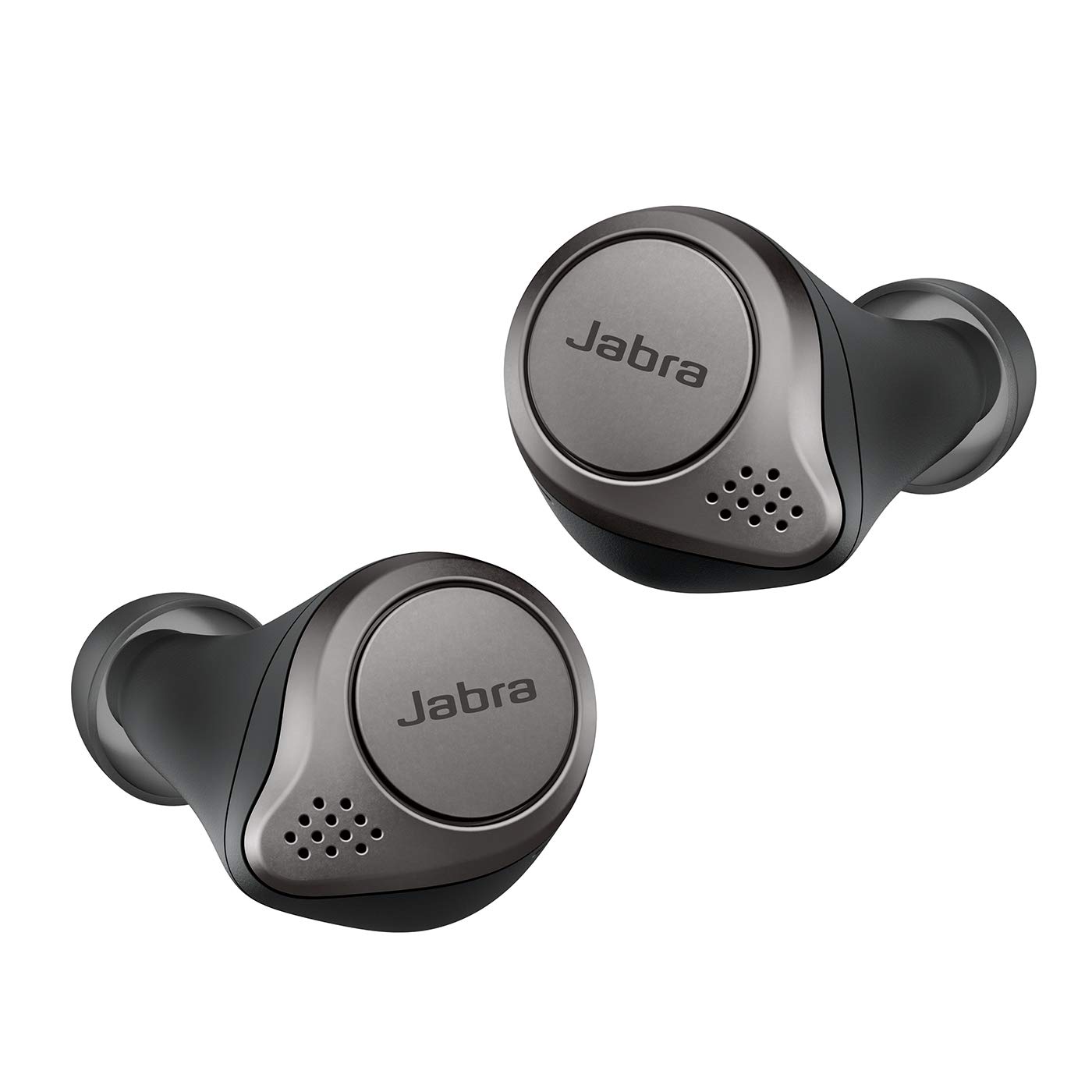 Jabra Elite 75t Earbuds – True Wireless Earbuds with Charging Case, Titanium Black – Active Noise Cancelling Bluetooth Earbuds with a Comfortable, Secure Fit, Long Battery Life, Great Sound