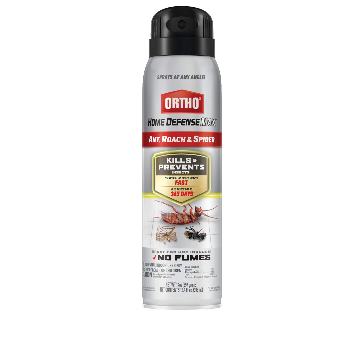 Ortho Home Defense Max Ant, Roach and Spider1: Indoor Insect Spray, Kills Ants, Beetles, Cockroaches and Spiders (as Listed), No Fumes, 14 oz.