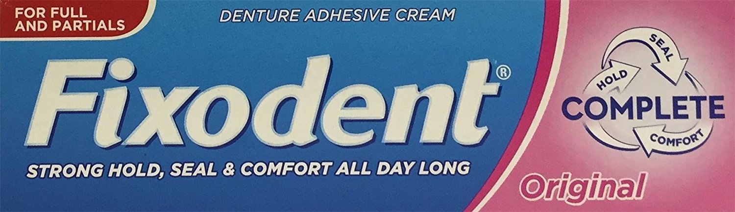 FixodentOriginal Denture Adhesive Cream 47g x 3 Packs