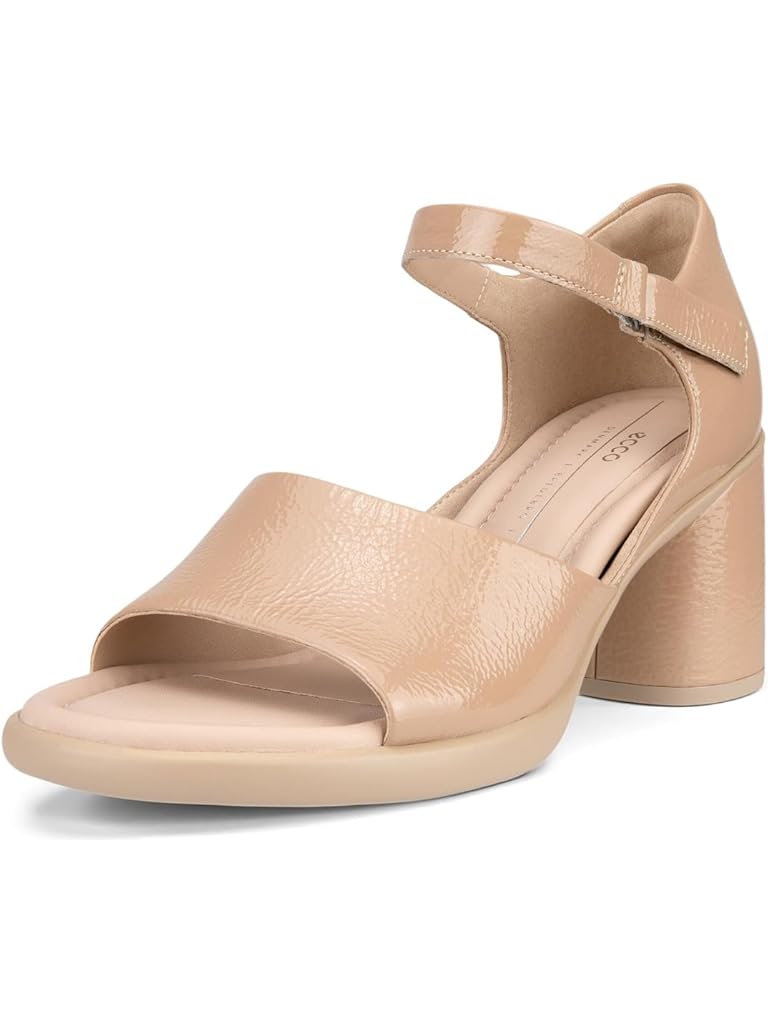 Tan ECCO Sculpted 55 Luxe Ankle Strap