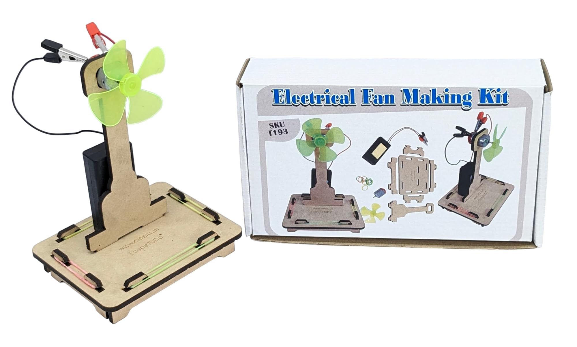 StepsToDo Electrical Fan Making Kit | STEM Learning Toy | Do It Yourself Science Kit