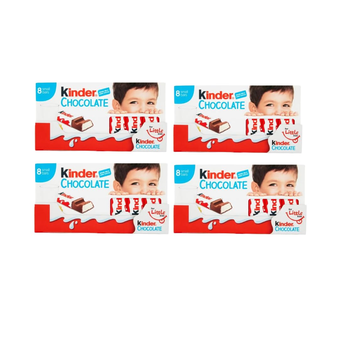 Chocolate Bundle Containing Kinder Chocolate Bar 8pk (4 Pack)