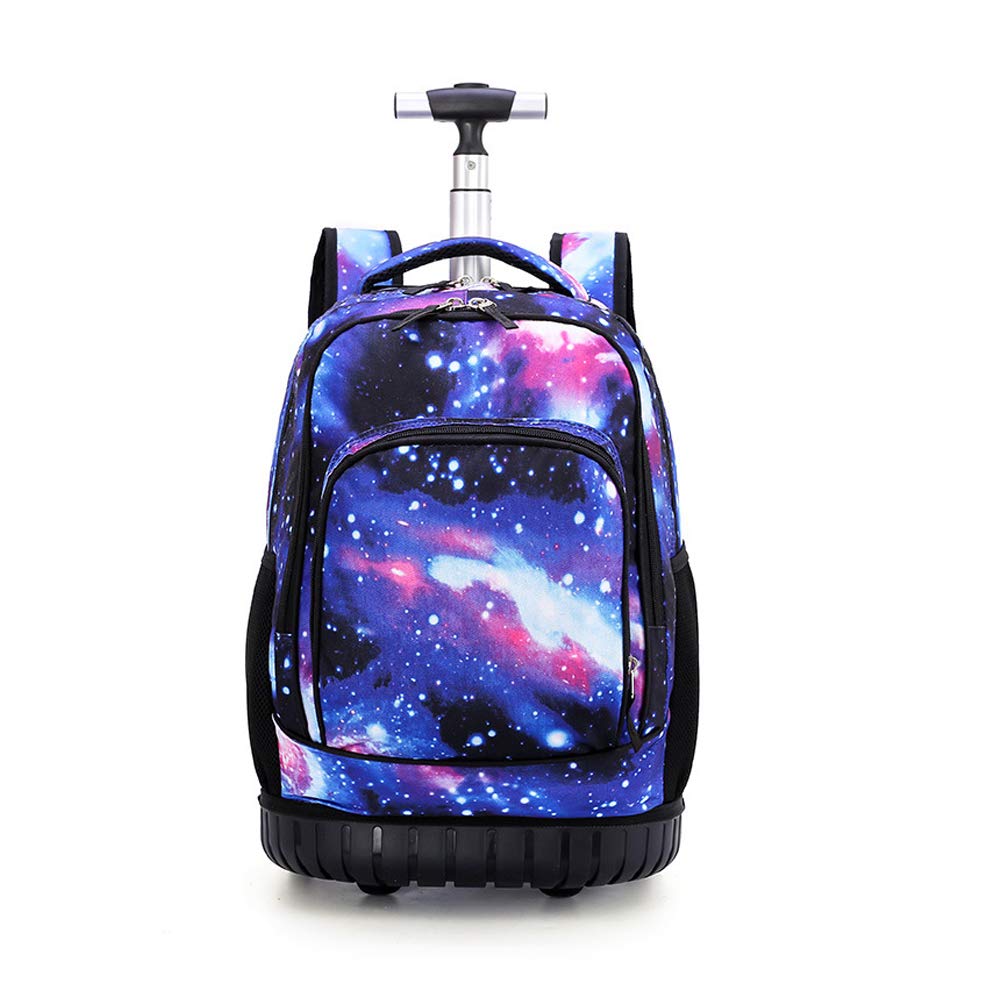 DrenecoSchool Bags for Boys Grils with Wheels, Rucksack for School Childrens, Luggage on Wheels Kids Trolley Backpack Rolling Children's Backpacks