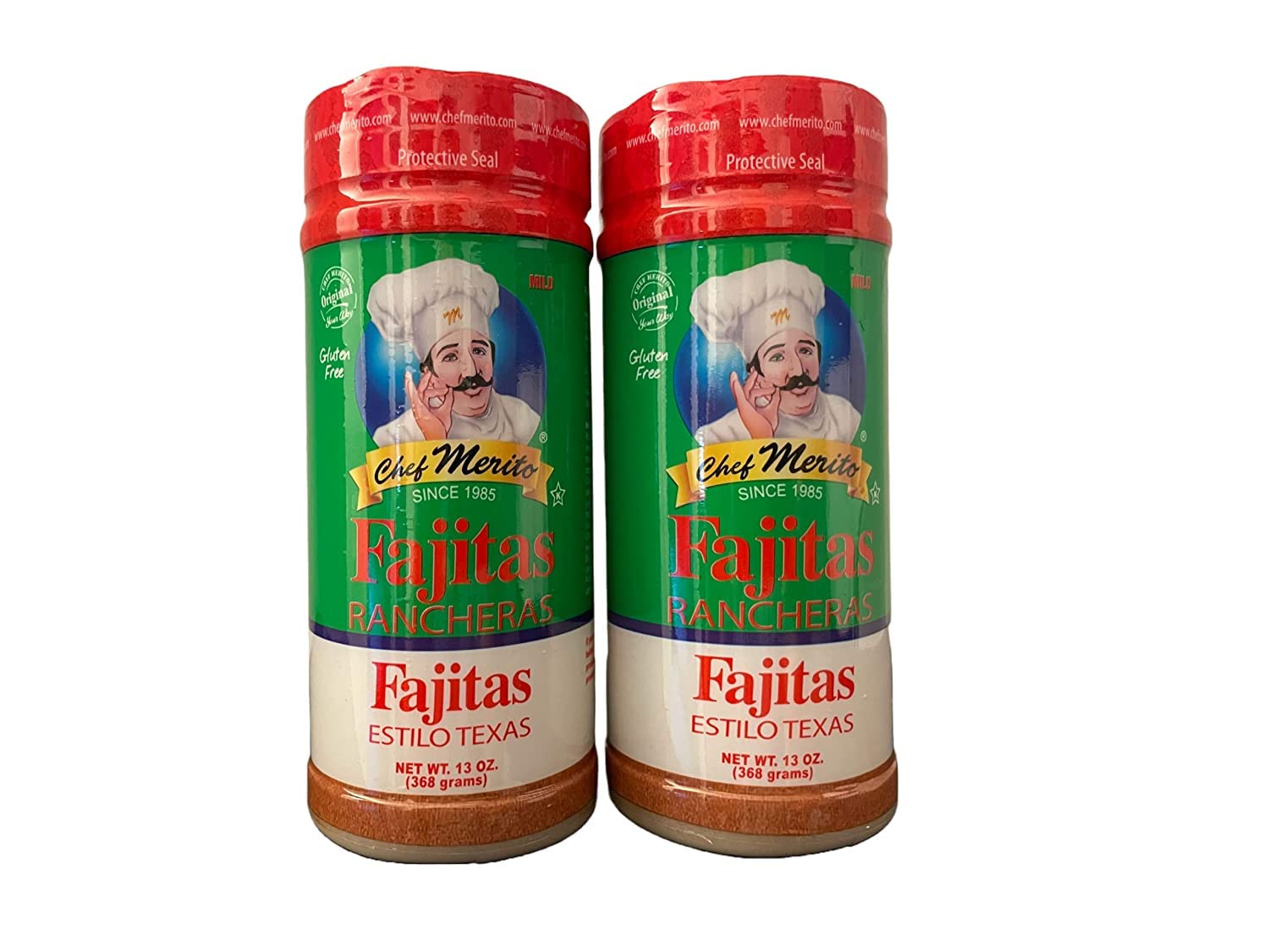 Chef Merito - Texas Style Fajita Seasoning, 13 oz (2 Pack)