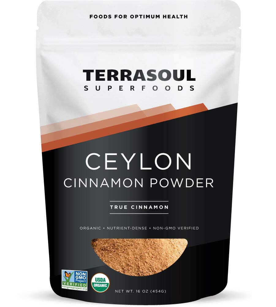 Terrasoul Superfoods Organic Ceylon Cinnamon Powder, 16 Oz - Lab-Tested for Authenticity | Premium Quality and Flavor…