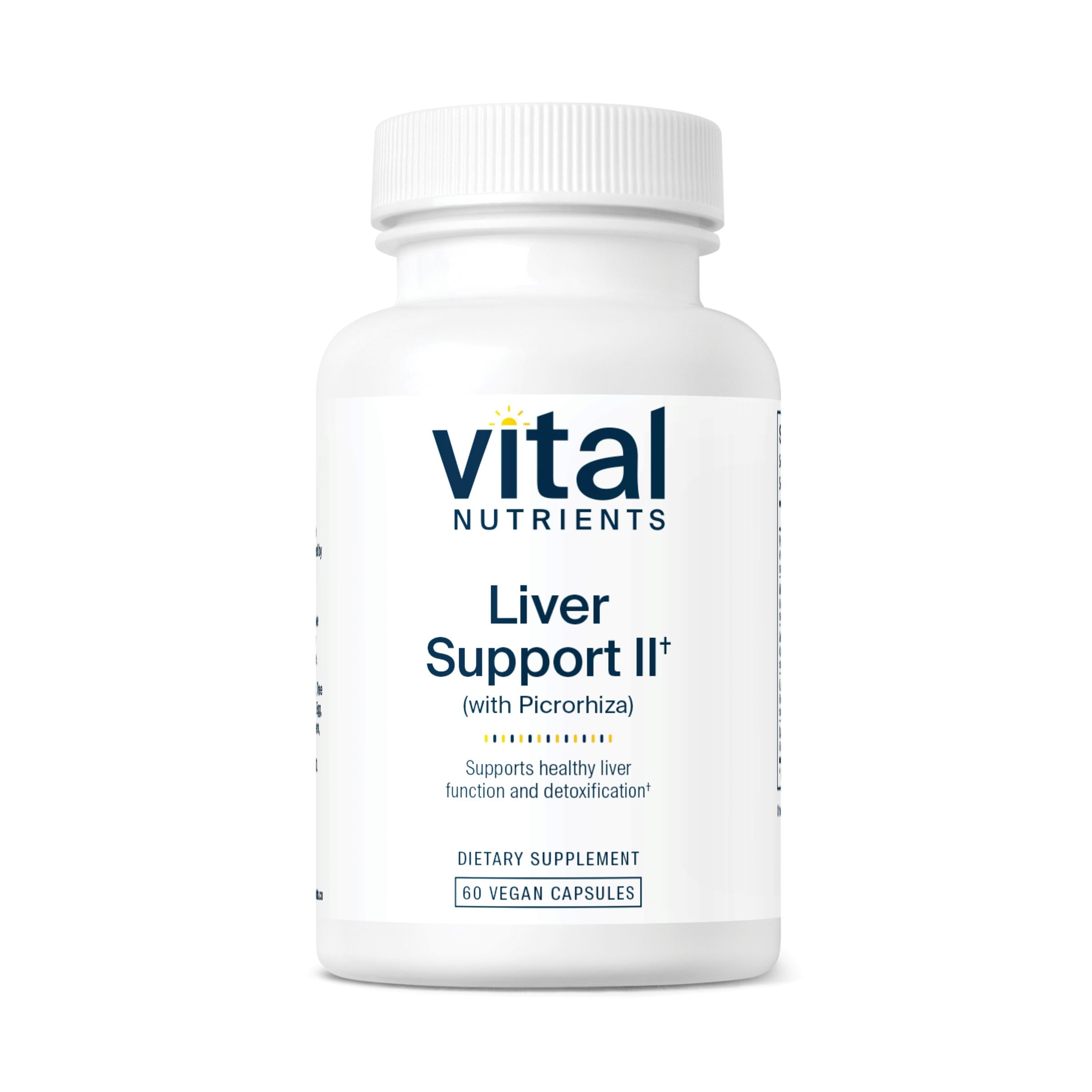 Vital NutrientsLiver Support II with Picrorhiza, Milk Thistle and Curcumin | Vegan Supplement | Herbal Combination to Support Healthy Liver Function* | Gluten, Dairy and Soy Free | 60 Capsules