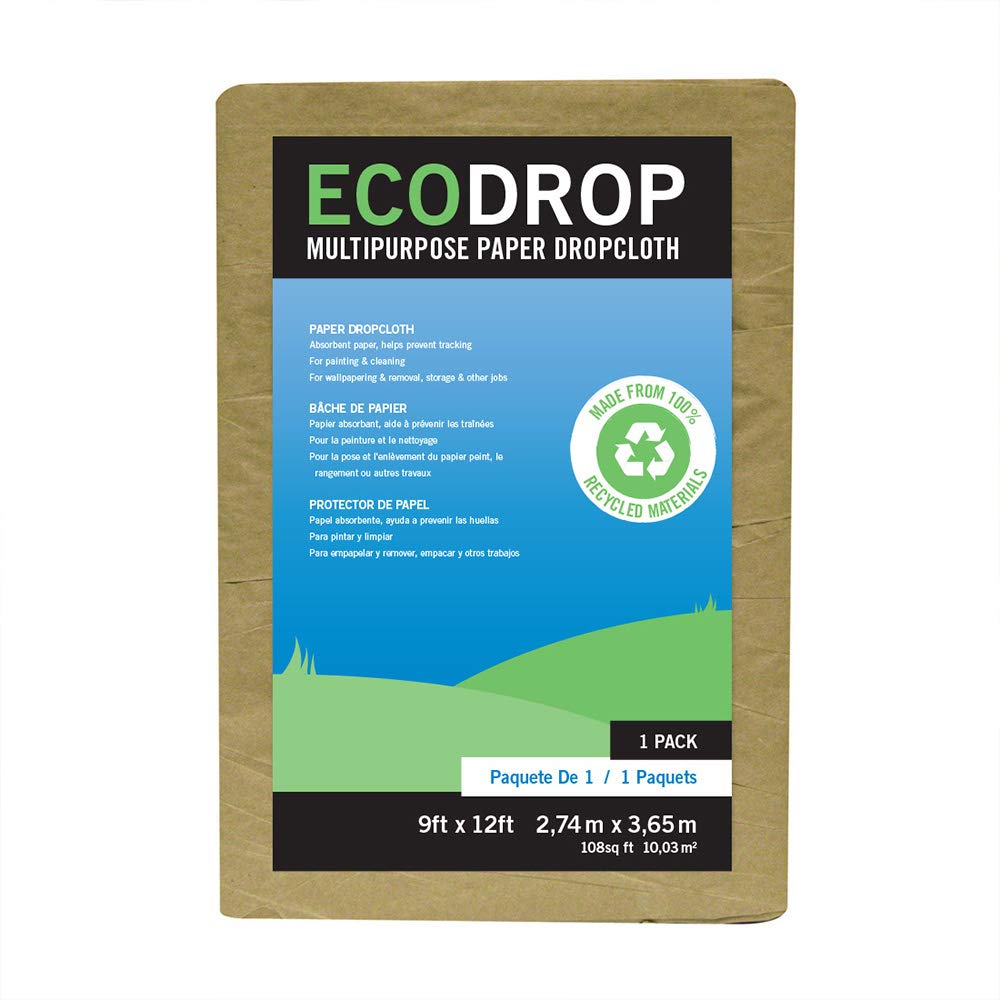 TRIMACO 02101 SuperTuff EcoDrop Paper Dropcloth, 9 x 12-feet, No Size, No Color