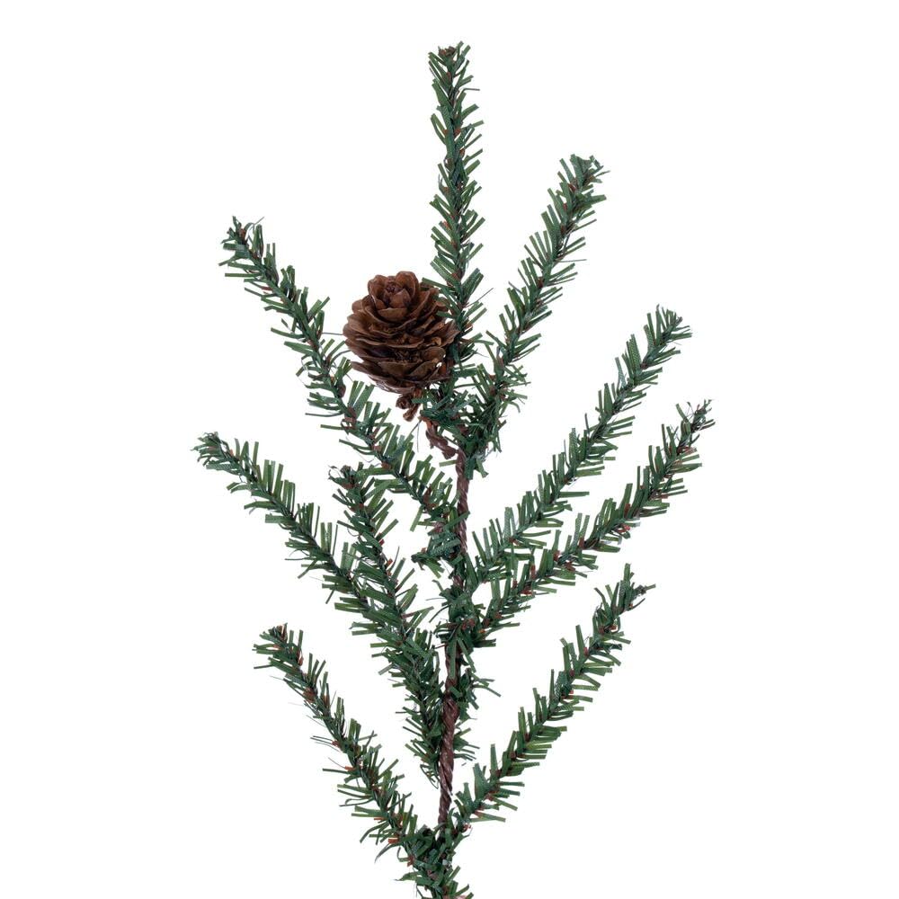 Vickerman30" Caramel Pine Artificial Christmas Tree Unlit- Featuring 684 PVC Tips - Pine Cone Accented - Seasonal Indoor Home Decor with Decorative Burlap Base