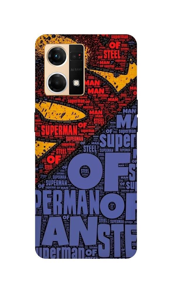 Arvi Enterprise Supman Printed Hard Case for Oppo F21 PRO (4G) Multi-Colored