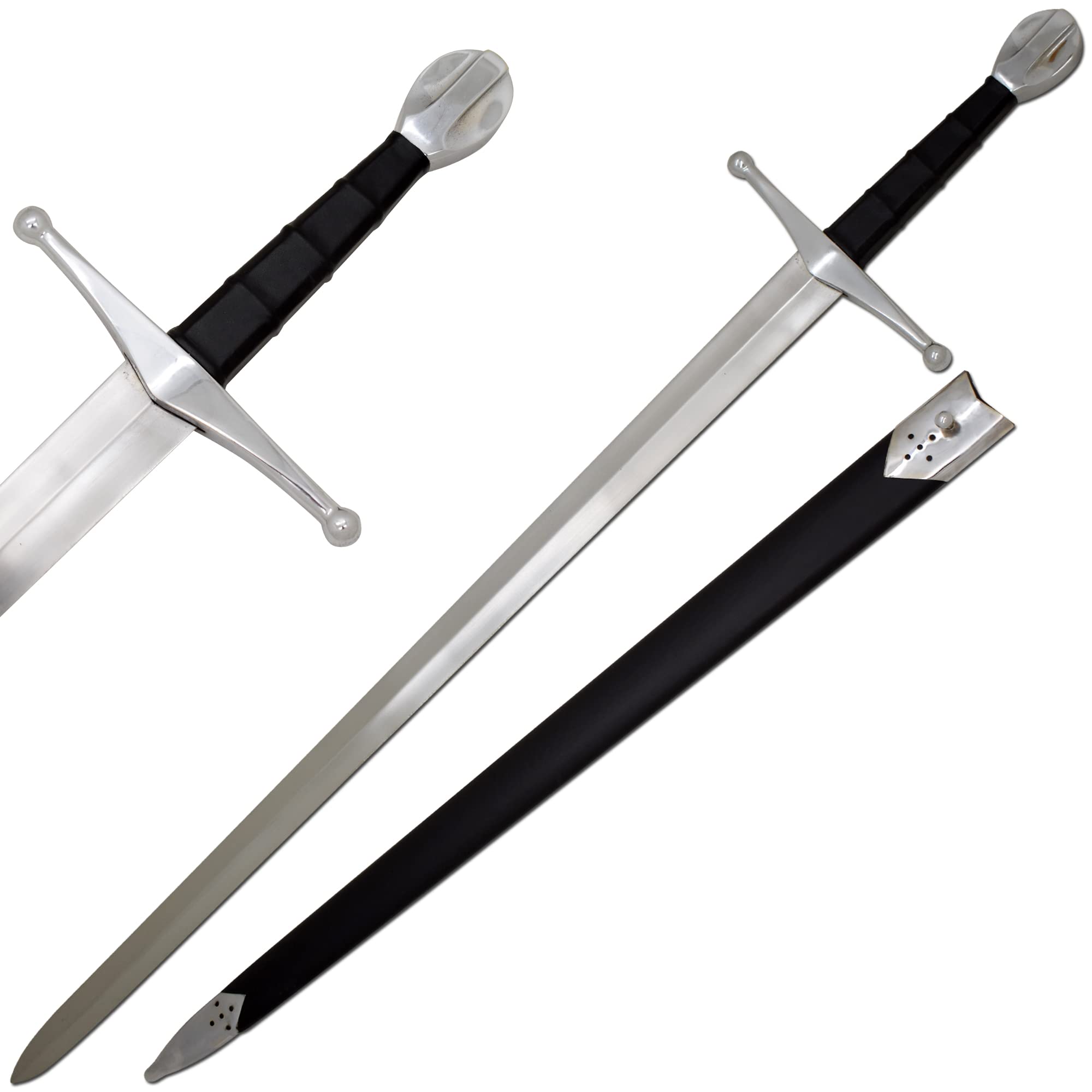 Medieval Warrior The Crecy Full-Tang Tempered Handfroged Handmade Real Sword