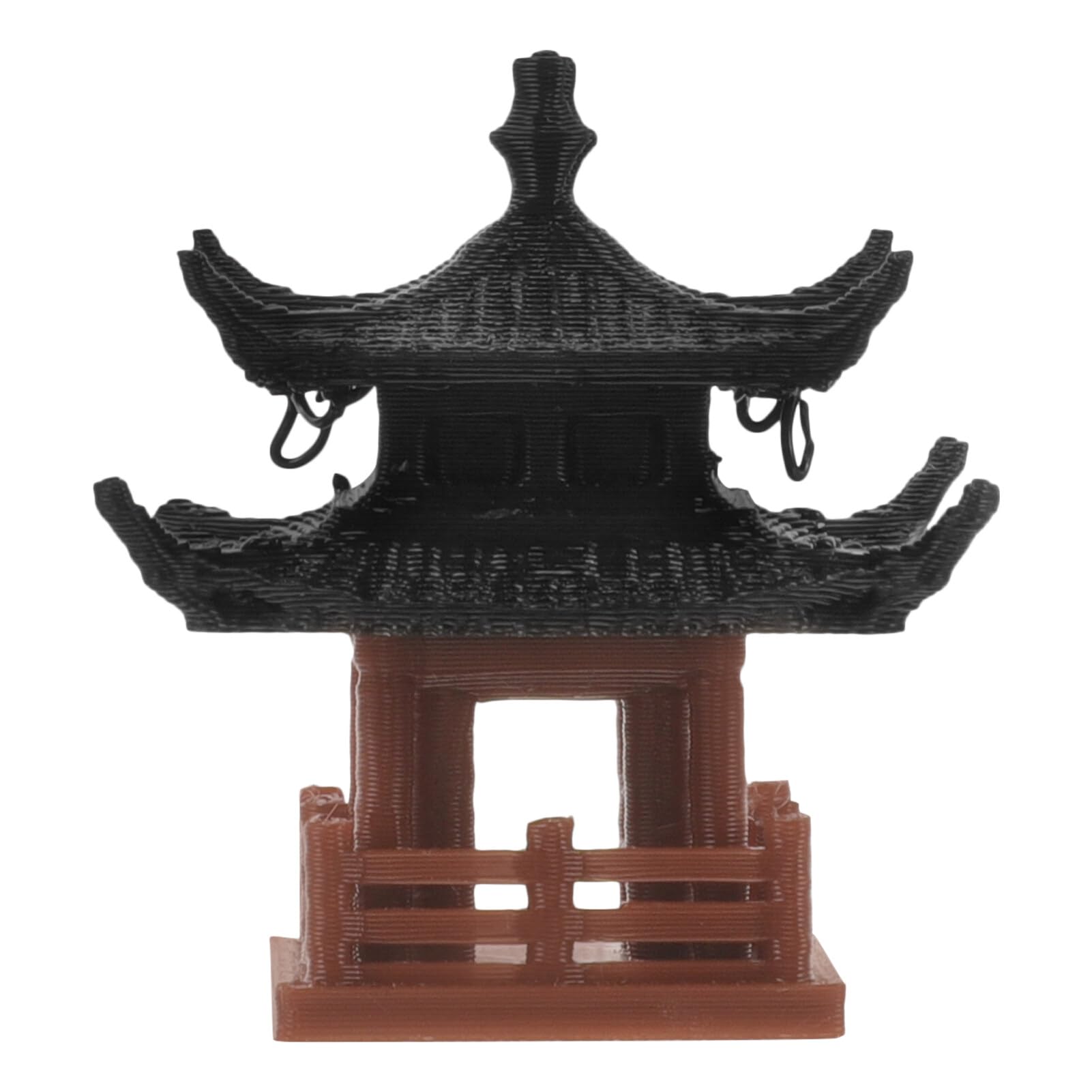 VANZACK Miniature Pagoda Statue Chinese Japanese Asian Garden Decor Bonsai Mini Pavilion Tower for Micro Landscape Ornaments Aquarium Decorations Fairy Garden Accessories