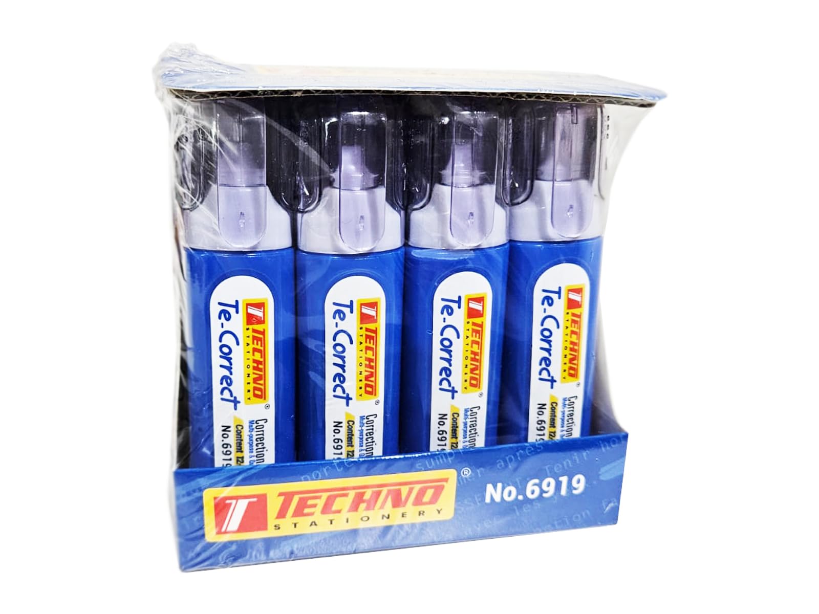 TECHNO Correction Pen Multi purposse & Quick Dry (12 Pcs x 12ml) Guarantee 5 years