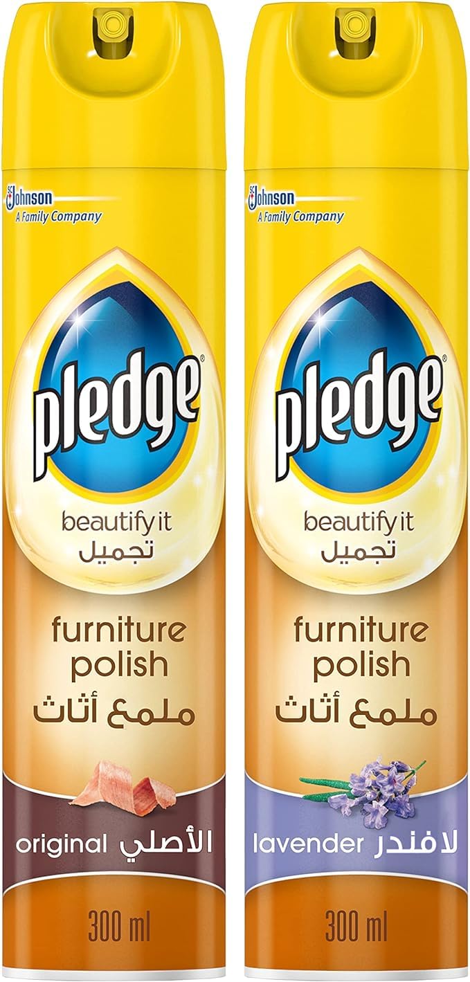 PledgeBeautify It Furniture Polish Spray Bundle, Lavendar & Original Scent, 2 x 300ml