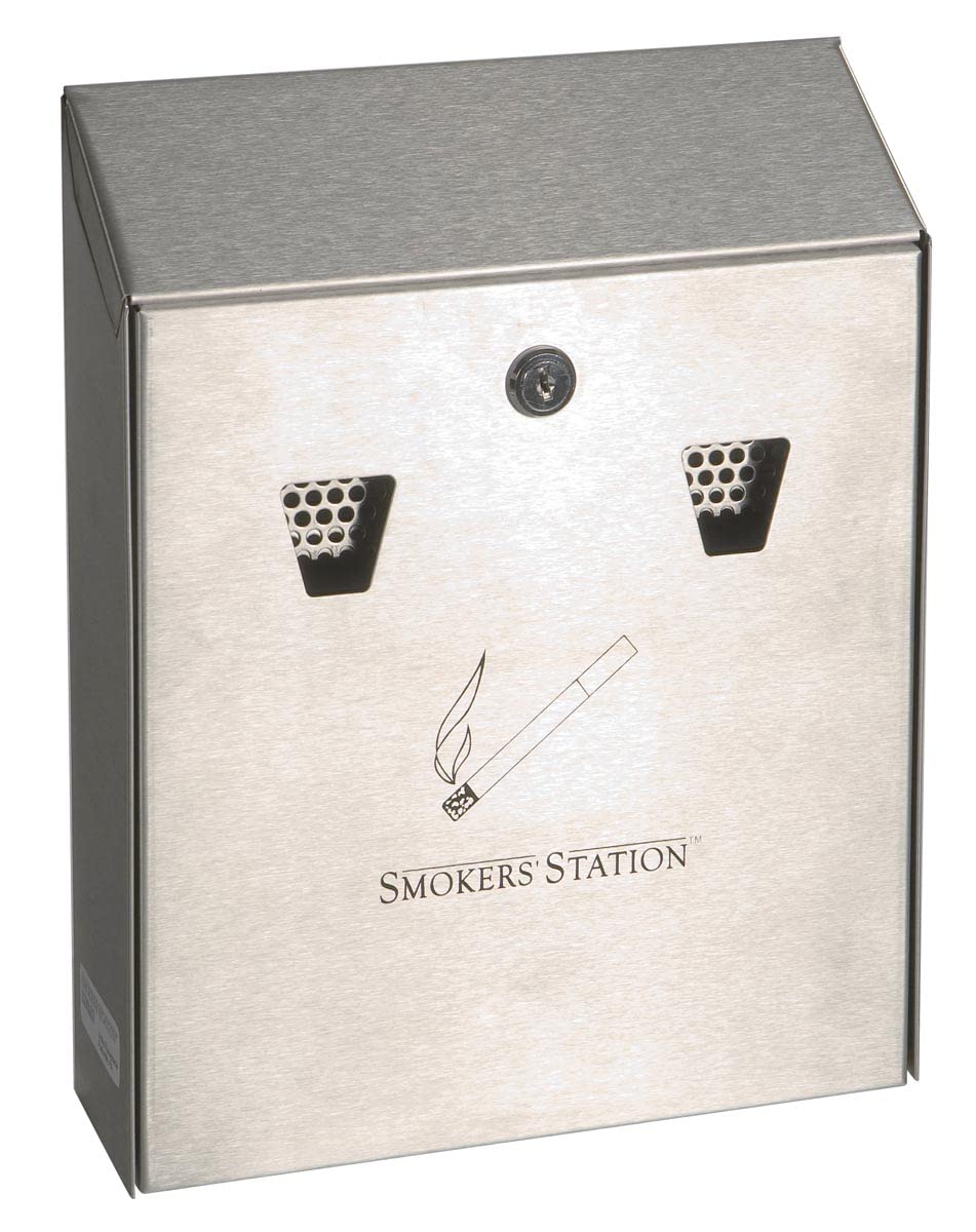 RubbermaidCommercial Products FGR1012EBK Smokers' Station, Black