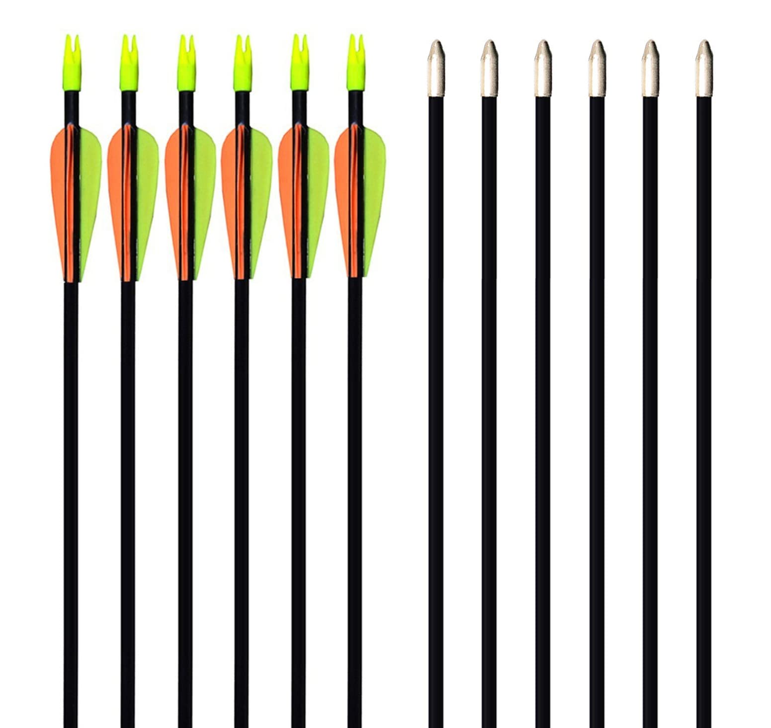 GPP28-inches Fiberglass Archery Target Arrows - Practice Arrow or Youth Arrow for Recurve Bow