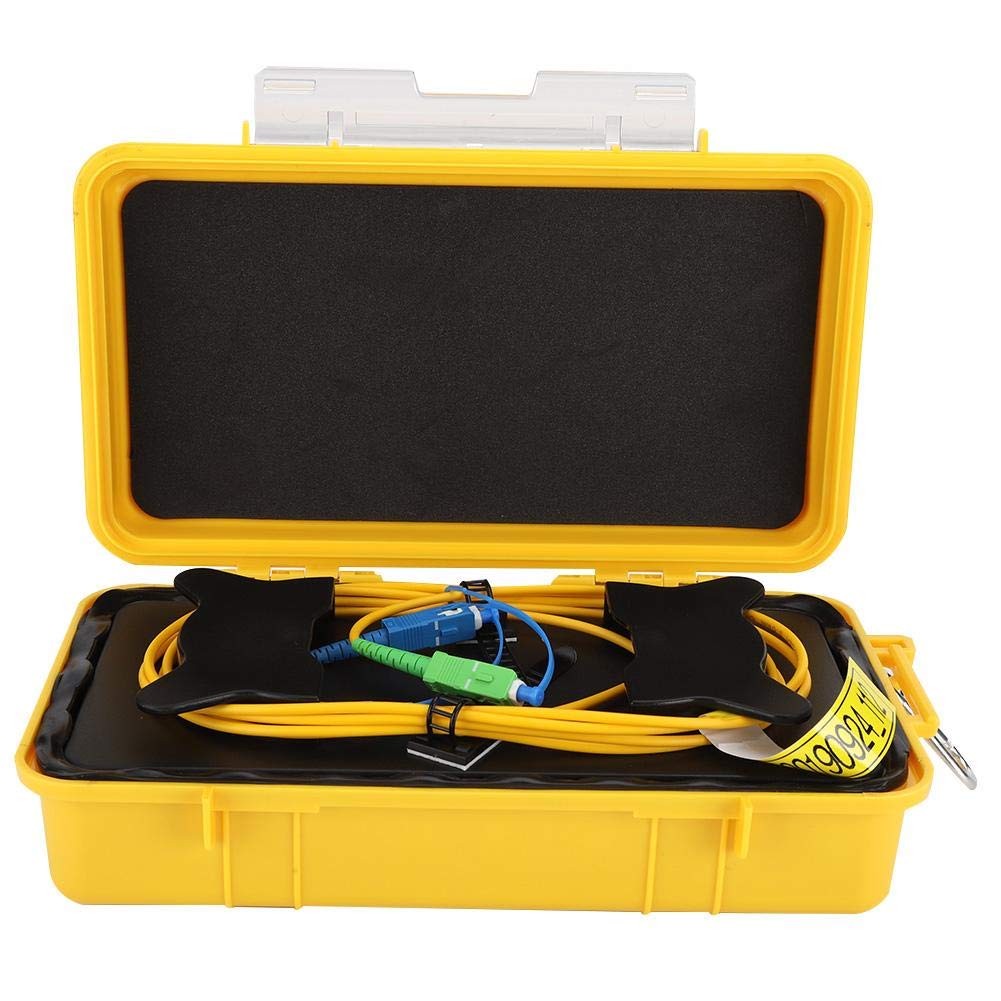 Walfront Fiber Test Extension Cable OTDR Optical Time Domain Reflection Tester Fiber Jumper Box SC/UPC-SC 1km