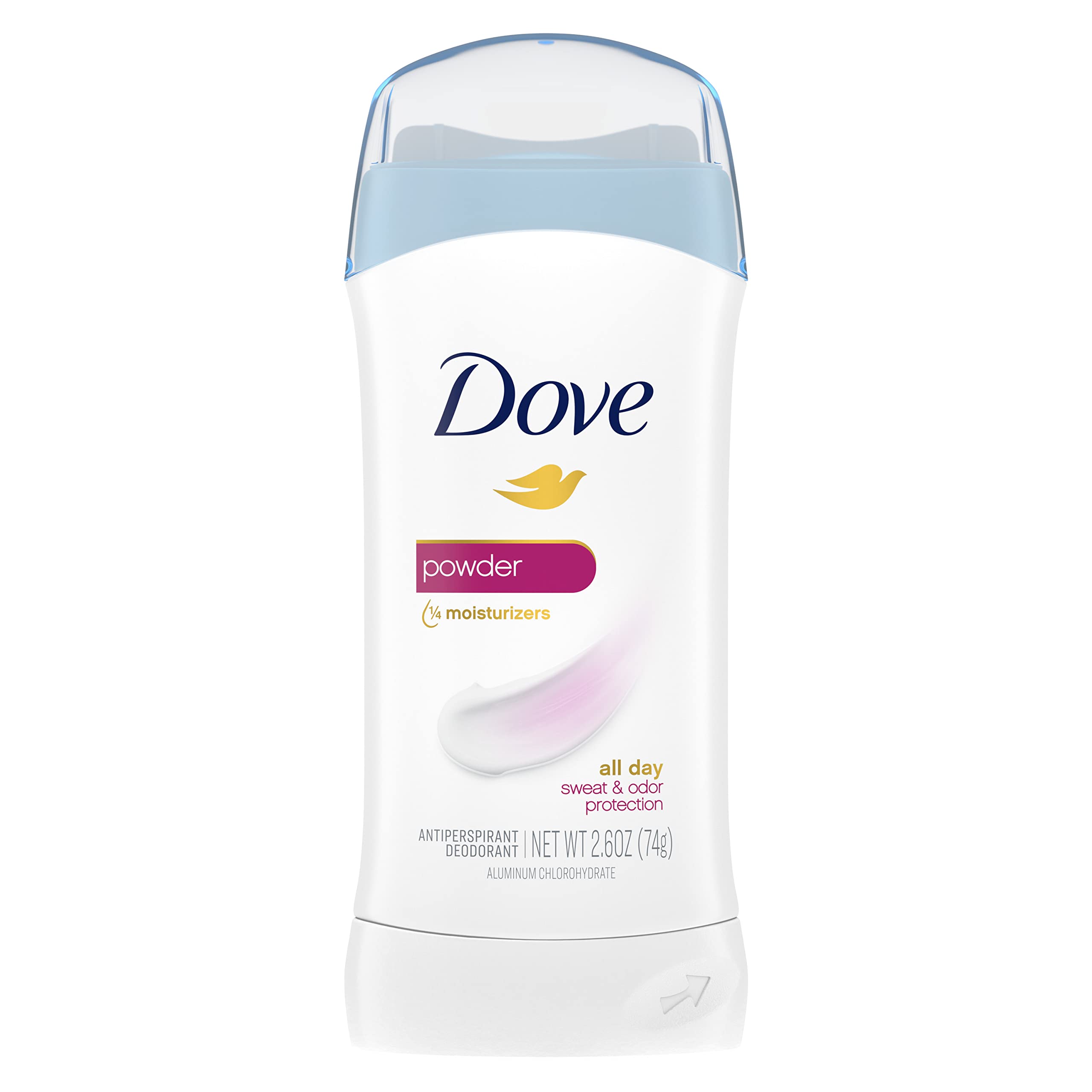 DoveAntiperspirant Deodorant, Powder 2.6 Ounce (Pack of 6)