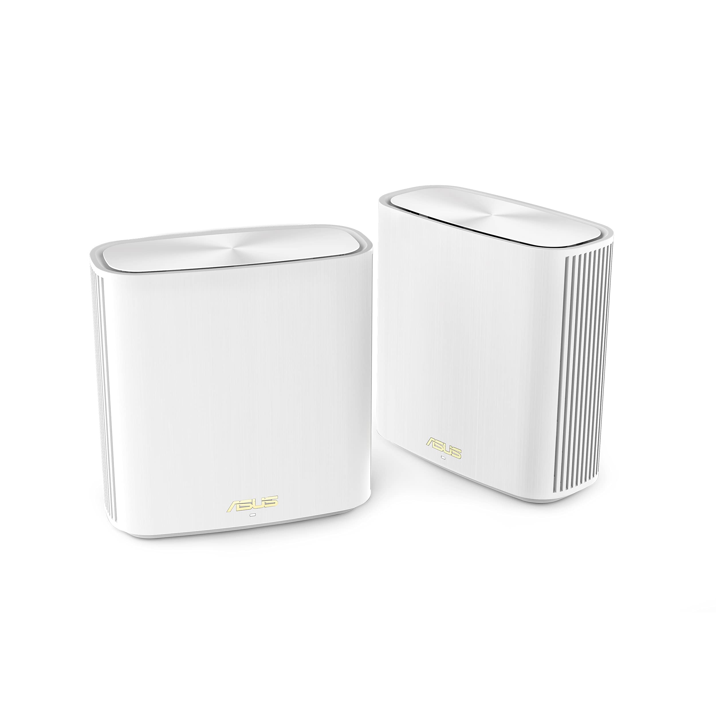 ASUSZenWiFi XD6 AX5400 WiFi 6 Mesh Router (2 Pack), Coverage up to 5400 sq ft, Subscription-free Network Security, Advanced Parental Control, Instant Guard, VPN, White