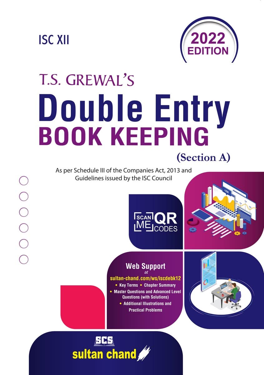 DOUBLE ENTRY BOOK KEEPING ISC- CLASS XII , PART - A