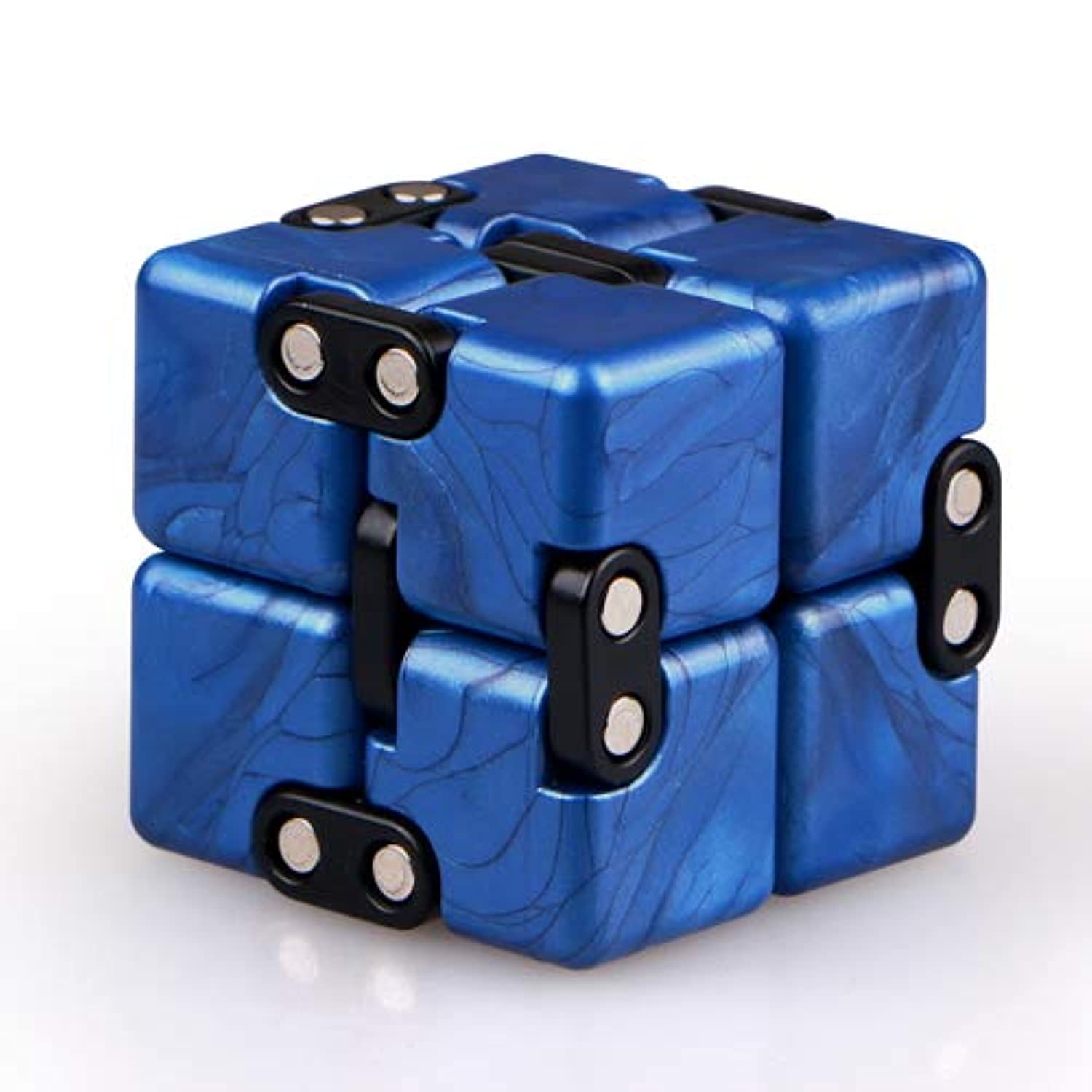 QIYI Little Golden Elephant Upgraded Infinity Cube Fidget Toy,Cool Mini Gadget Best for Stress and Anxiety Relief and Kill Time, Special Designed Texture Artistic and Fashion(Sapphire)