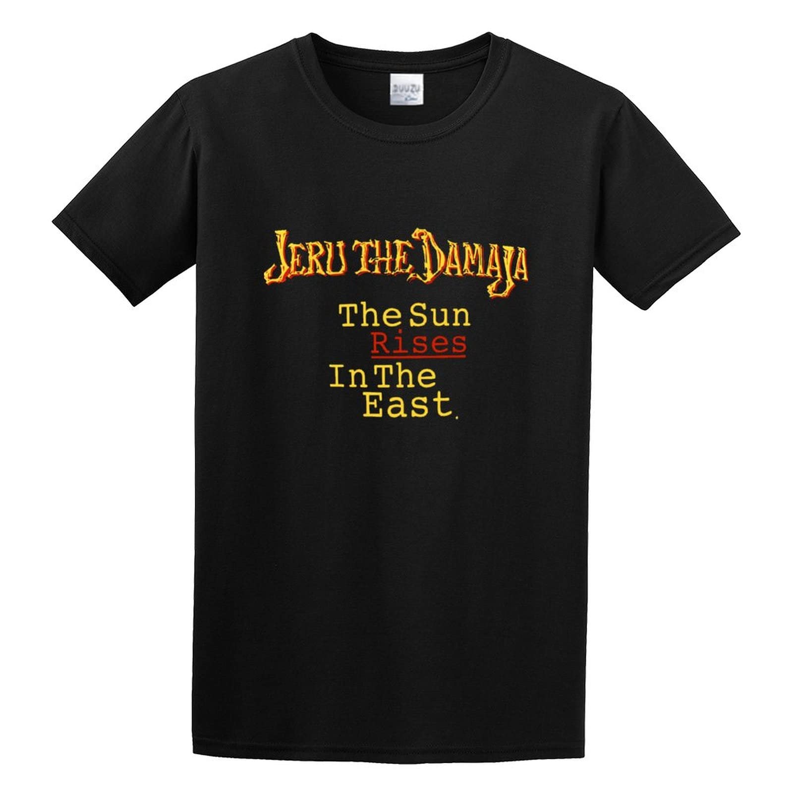 Mens Tshirt Funny Jeru The Damaja The Sun Rises in The East Promo Tee Shirts for Men Adult