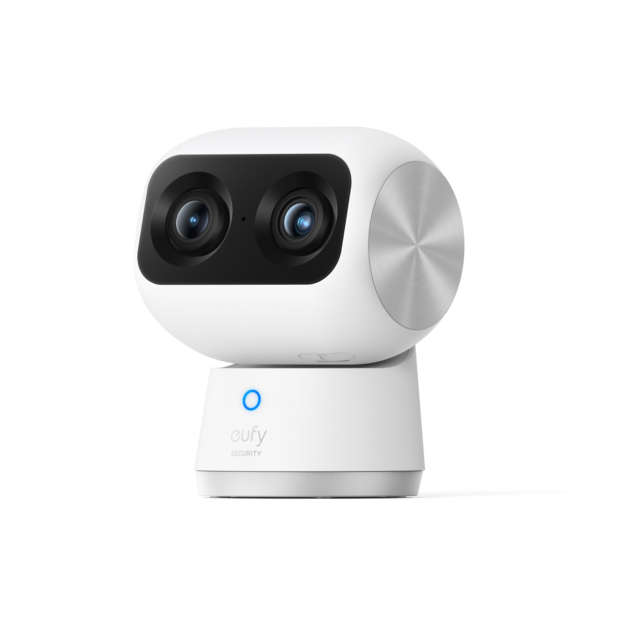 eufy Security Indoor Cam S350, Dual Cameras, 4K UHD Resolution Security Camera with 8× Zoom and 360° PTZ, Human/Pet AI, Ideal for Baby Monitor/Pet Camera/Home Security, Dual-Band Wi-Fi 6, Plug in