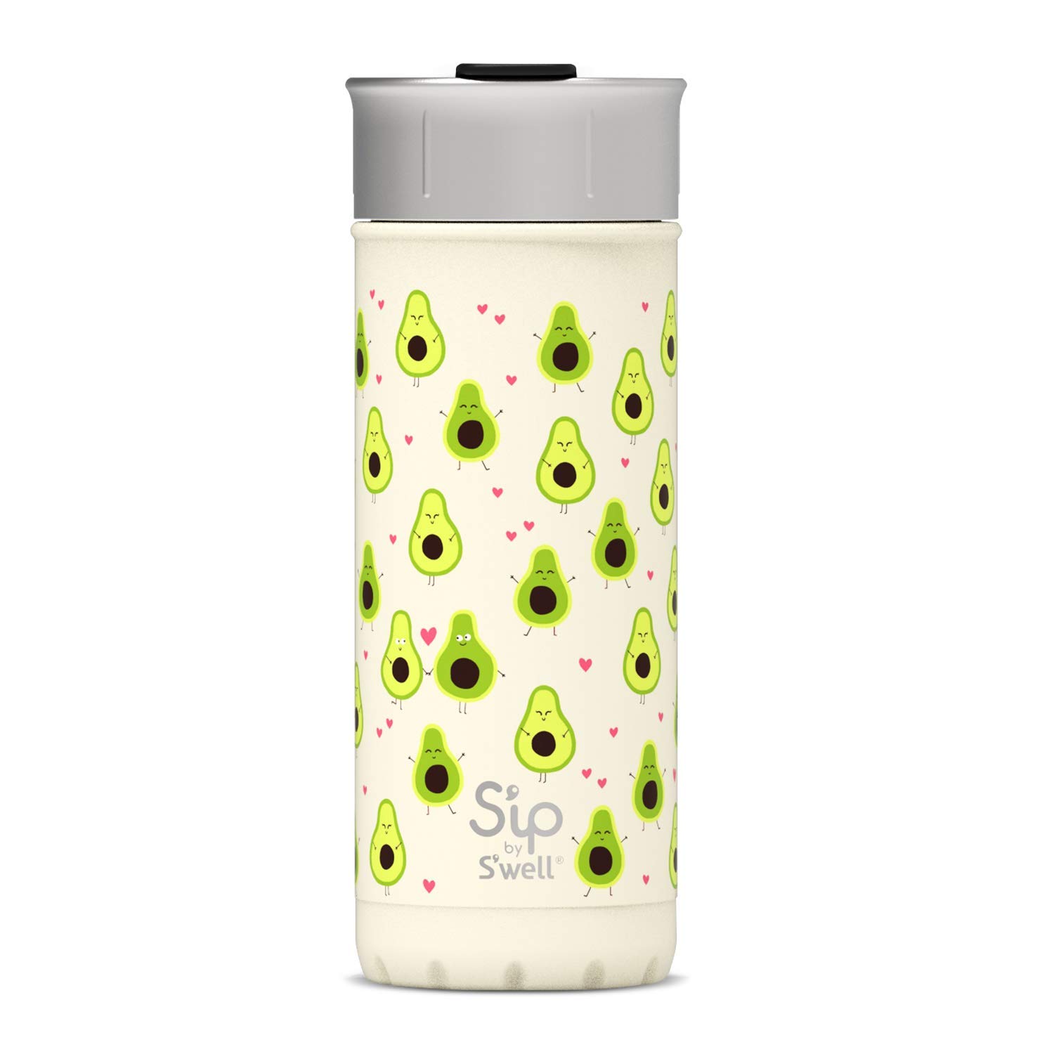 S'well S'ip Stainless Steel Travel Mug - 16oz - Avo-Cuddles - Double-Walled Vacuum-Insulated - Keeps Drinks Cold for 16 Hours and Hot for 4 - with No Condensation - BPA-Free Water Bottle