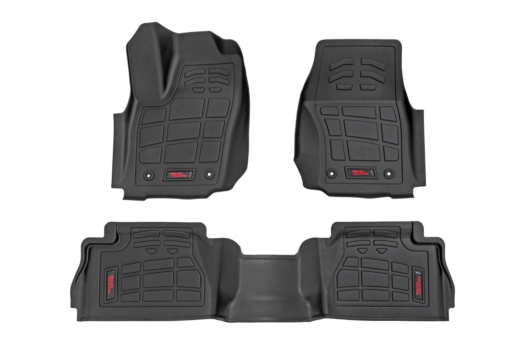 Rough Country Sure-Fit Floor Mats for 2024 Toyota Tacoma - SM71224