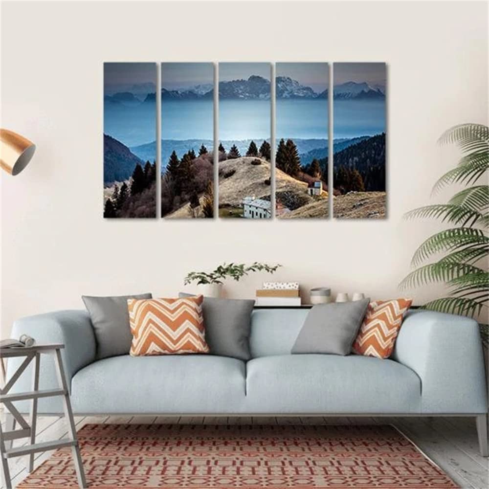 akiaakia Wall Art For Living Room Wall Decor For Bedroom Poster Mount Schiara Dolomite Peaks Paintings Prints Artwork Bathroom Decorations Canvas Prints Hang Pictures Office Home Decor Works