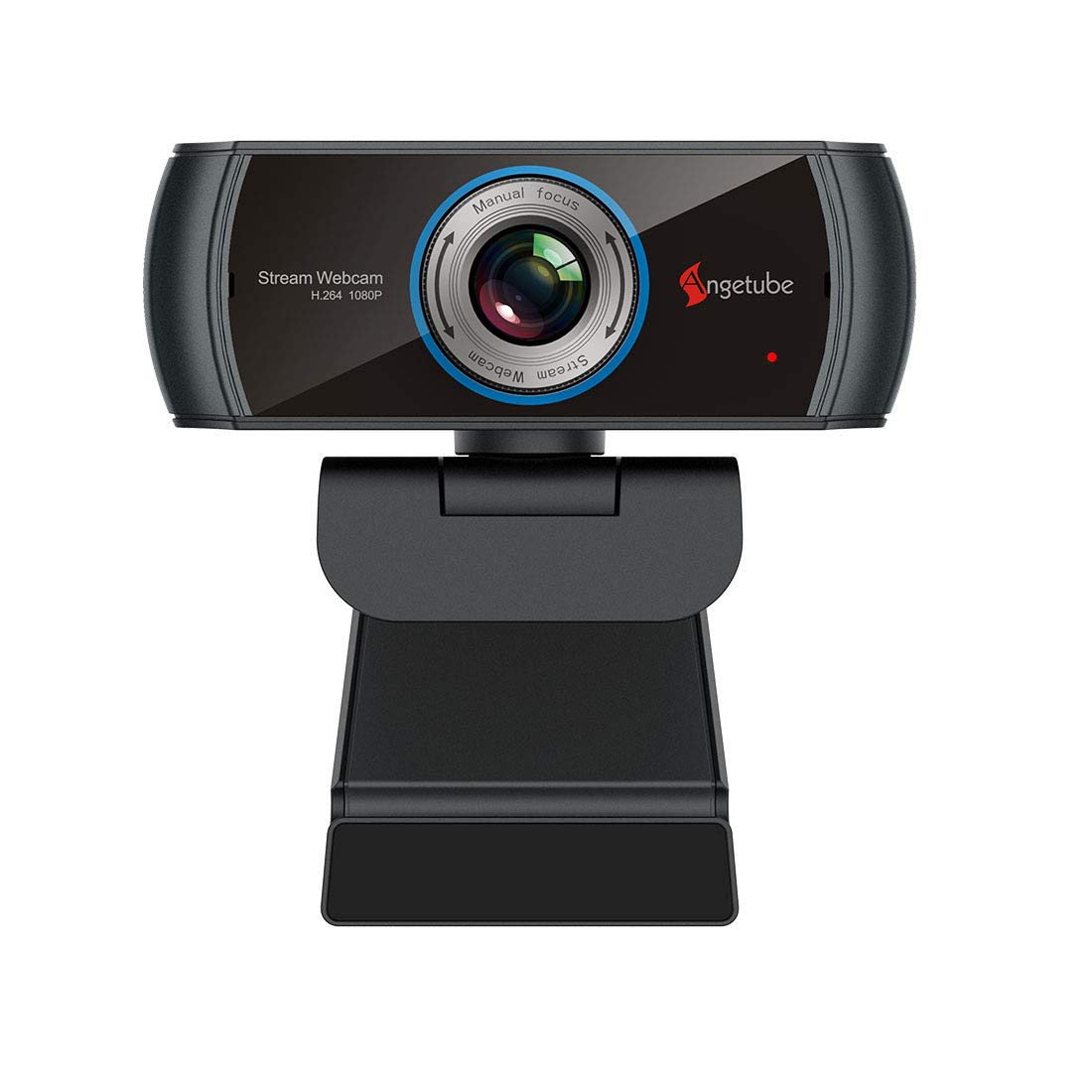 Angetube Webcam 1080P Live Streaming Camera with Microphones Web Cam Works with XBox One PC Macbook Support ZOOM Skype OBS Facebook YouTube