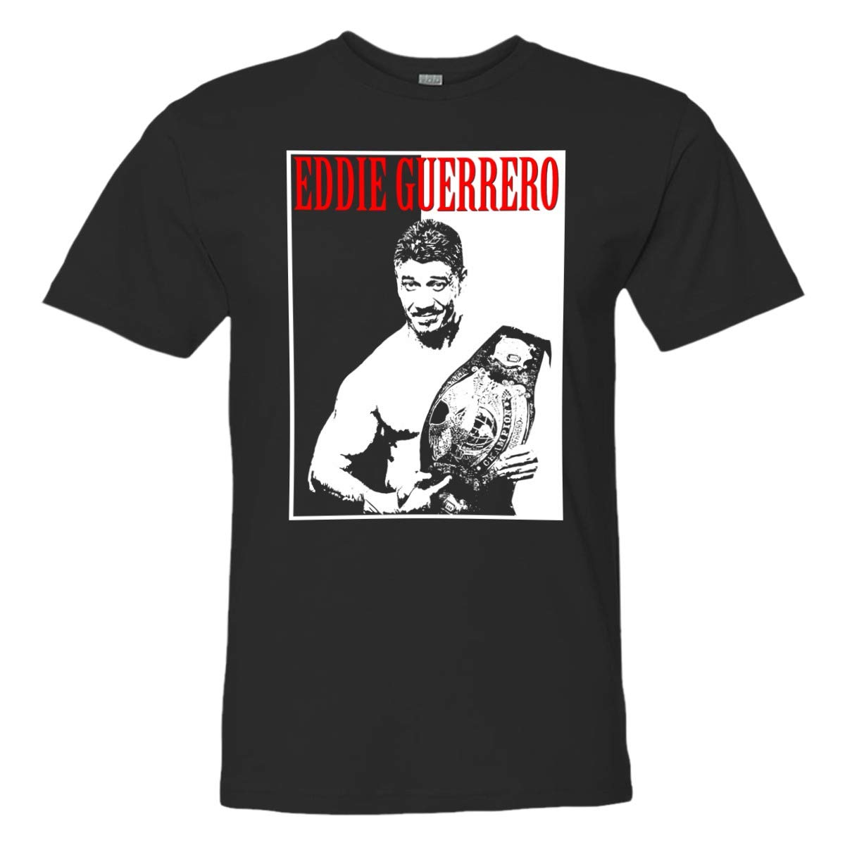 Mens Unisex Eddie Guerrero Scarface HQ Wrestling Tee Shirt