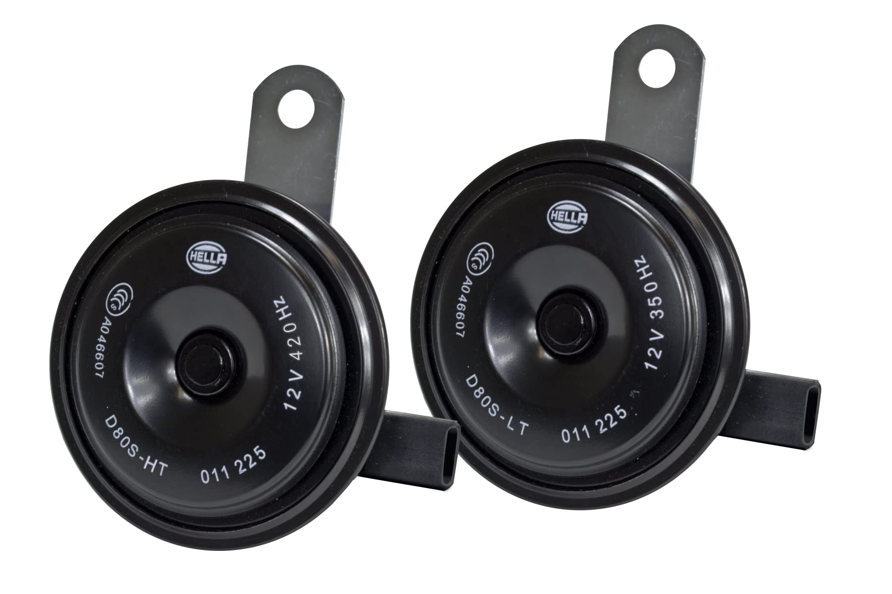 Hella011225881 Black 77mm 12V Bx Disc Horn Kit (Toyota)