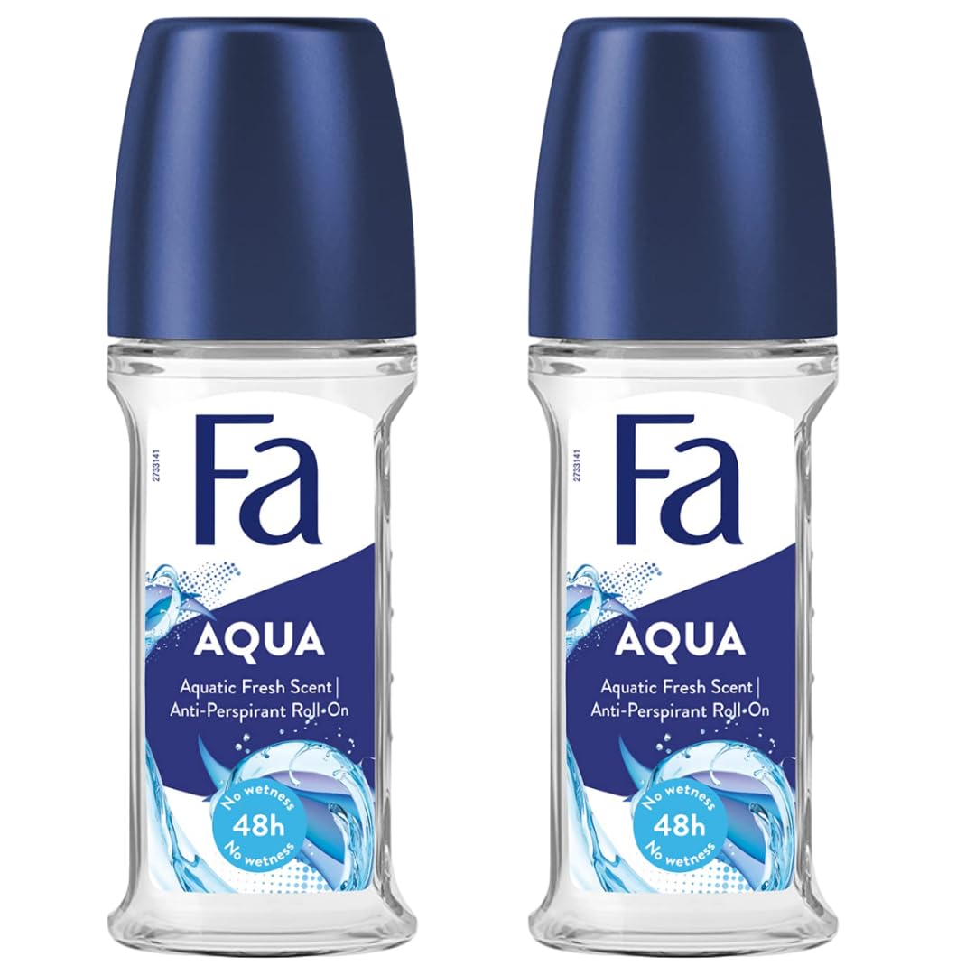 FA Aqua Anti-Perspirant Roll On 50 Ml Pack 2