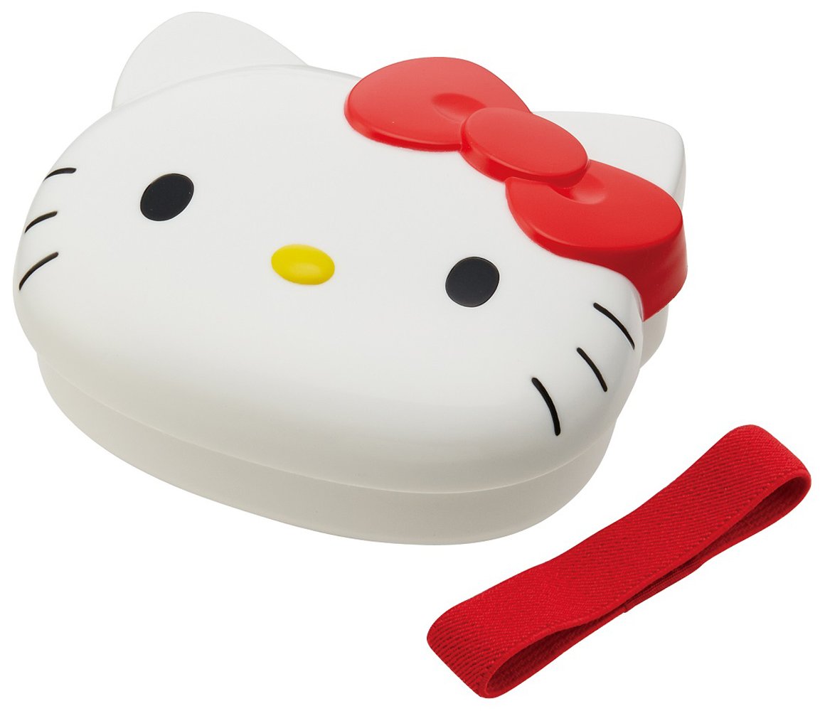 SKATER Die cut lunch box Hello Kitty 310ml,White