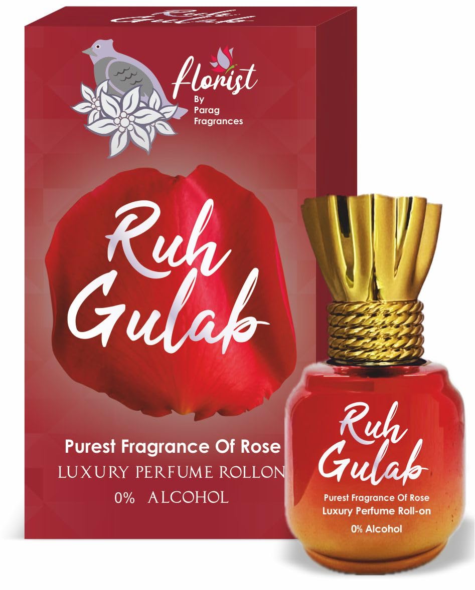 Parag fragrances Ruh Gulab Attar 12Ml For Religious & Personal Use/Natural Alcohol Free Attar For Men And Women/Natural Gulab Attar, Liquid