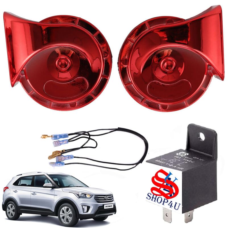 SHOP4U Horn Compatible with Creta (RED HORN)