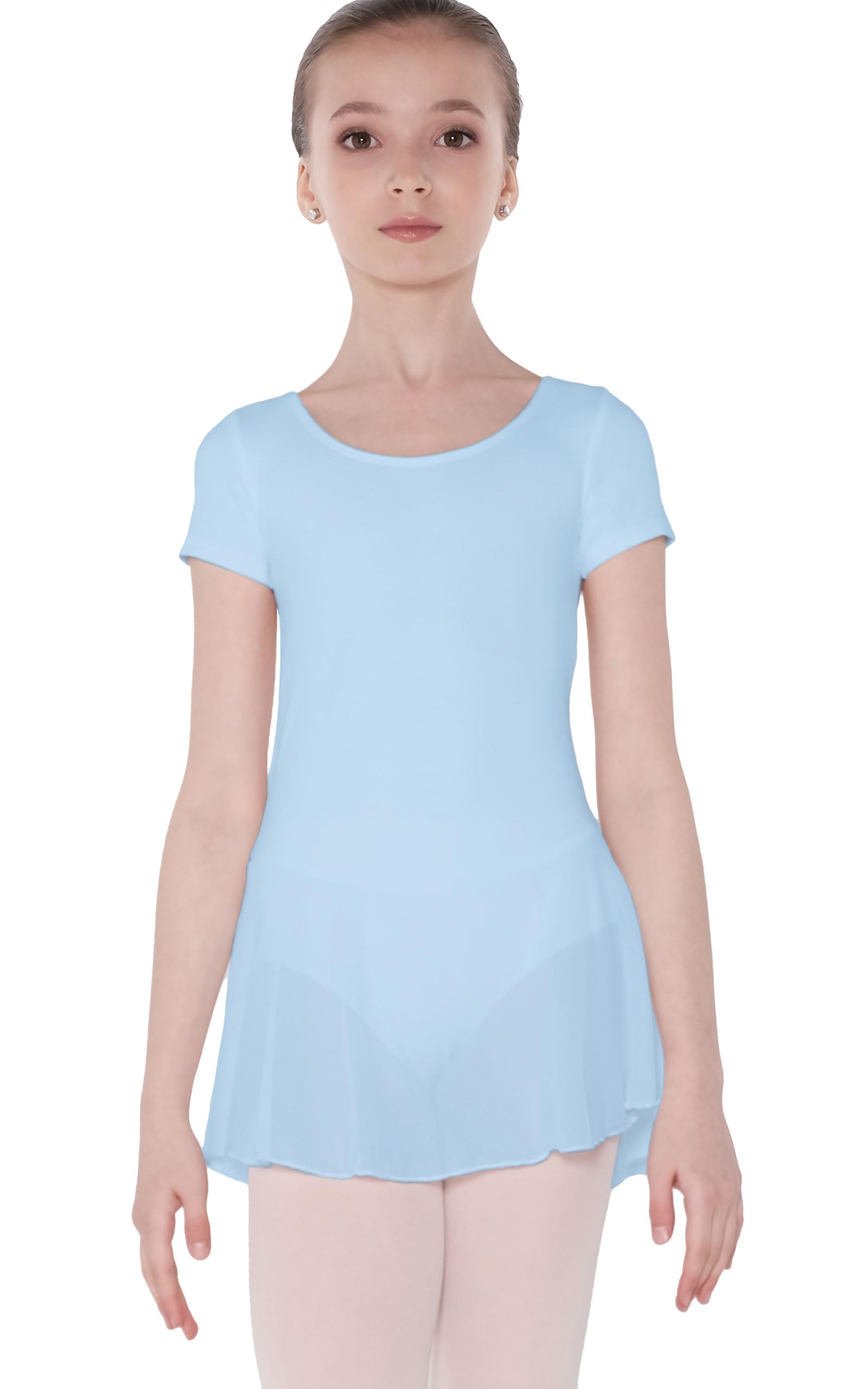 Wear Moi Adage Girl's Cotton Stretch Tulle Elasthan Dress