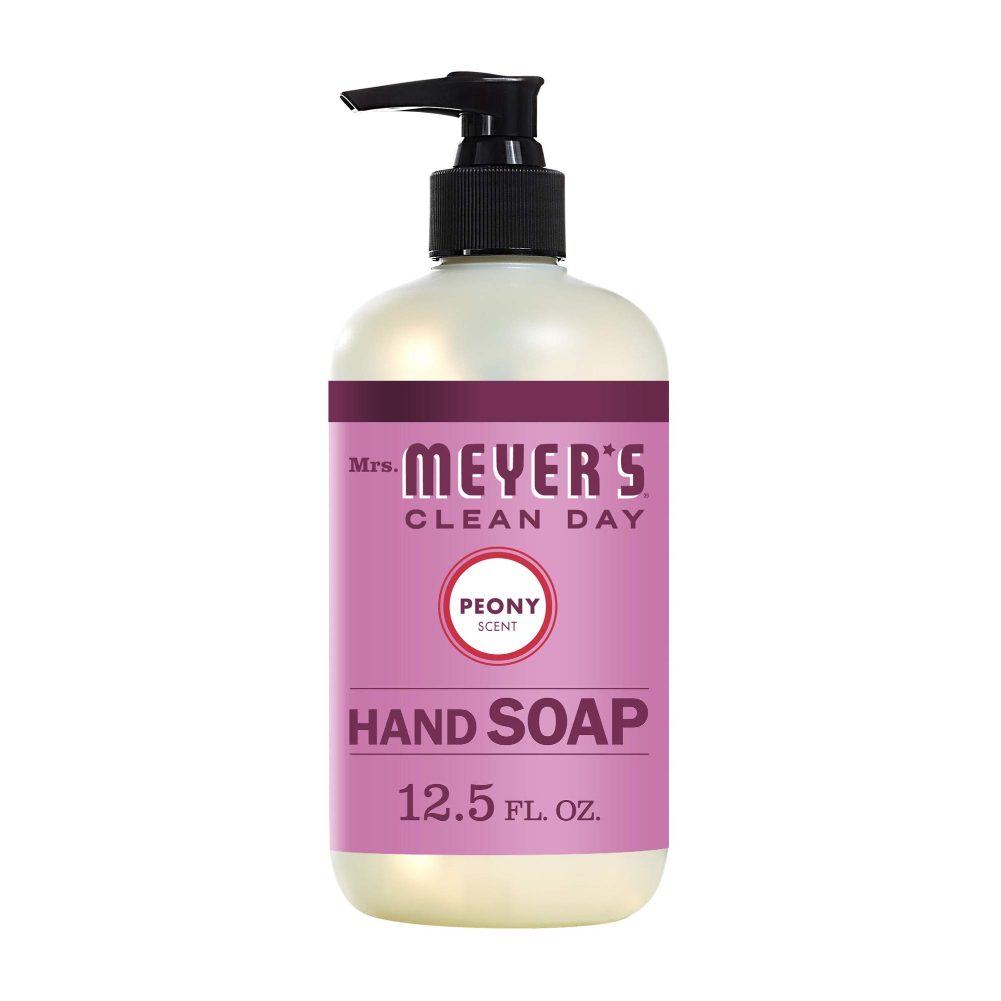 Mrs. MEYER'SHand Soap, Made with Essential Oils, Biodegradable Formula, Peony, 12.5 fl. oz