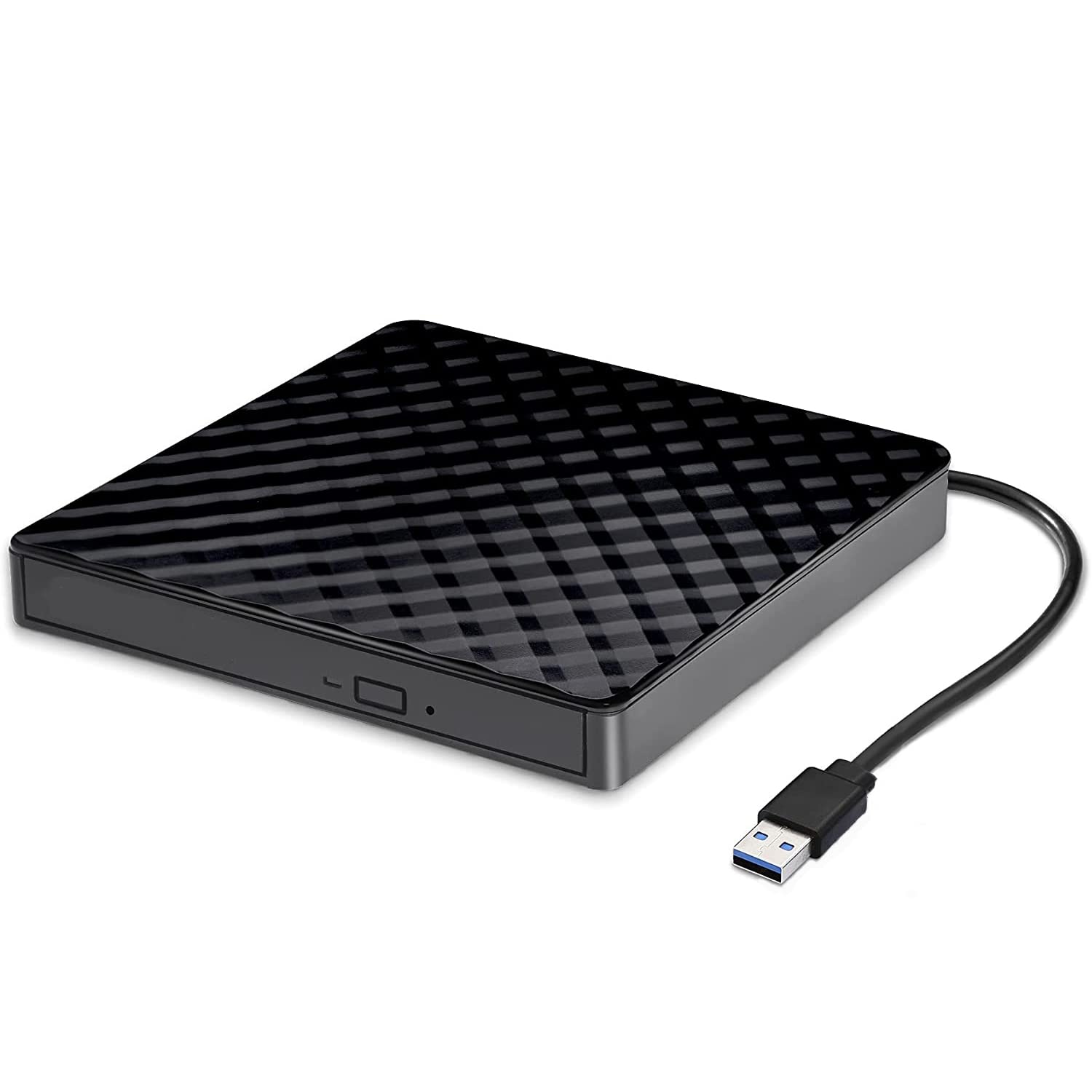 IFUFR External CD DVD Drive USB 3.0 Slim Portable CD Reader CD/DVD-RW Burner High Speed Data Transfer Super Drive for Laptop, Desktop, Mac, IOS, Windows 10/8/7 / XP/Linux/Vista