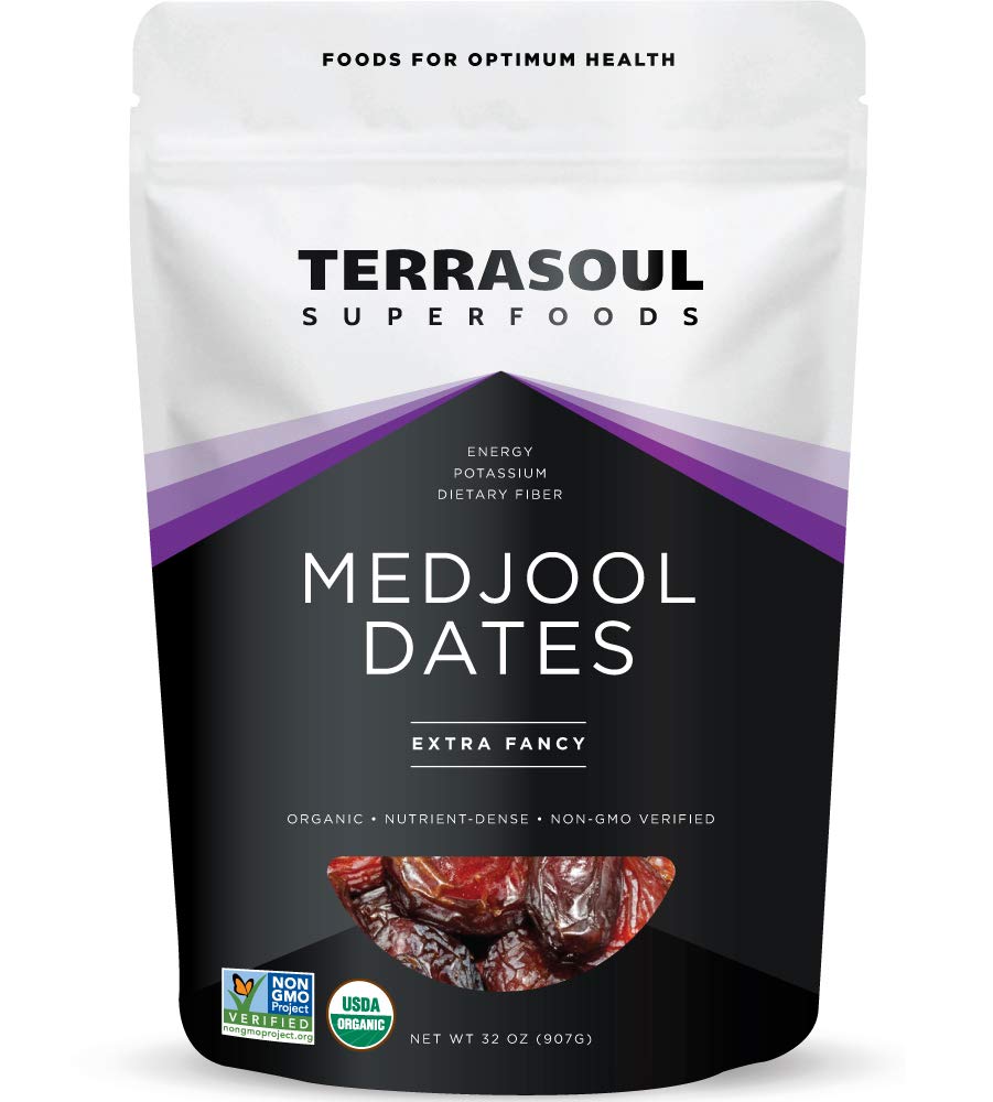 Terrasoul SuperfoodsOrganic Medjool Dates, 2 Lbs - Soft Chewy Texture | Sweet Caramel Flavor | Farm Fresh