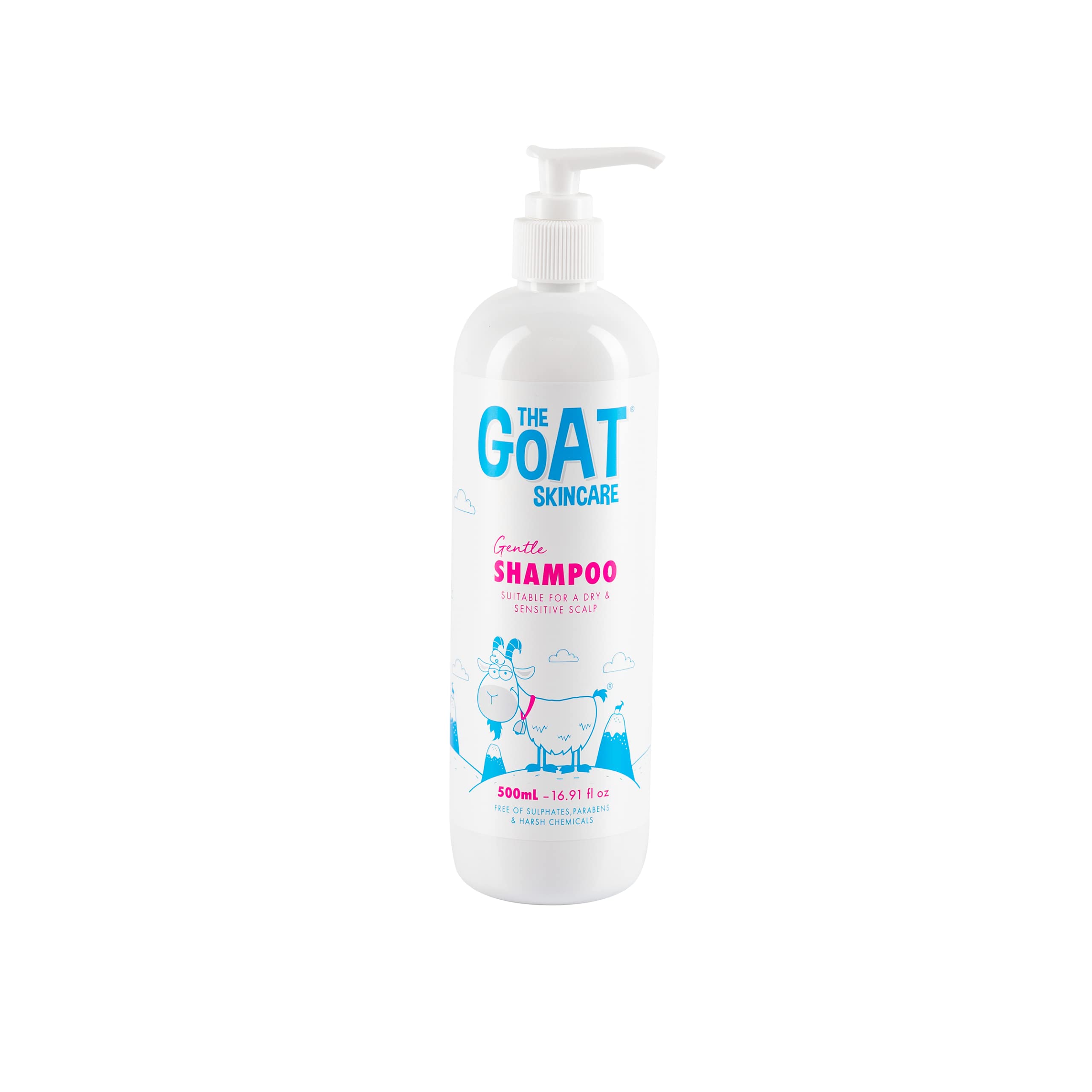 The Goat Skincare Pure Goat's Milk Shampoo For Dry, Itchy and Sensitive Scalp Conditions, Paraben Free and No Artificial Colours 500ml