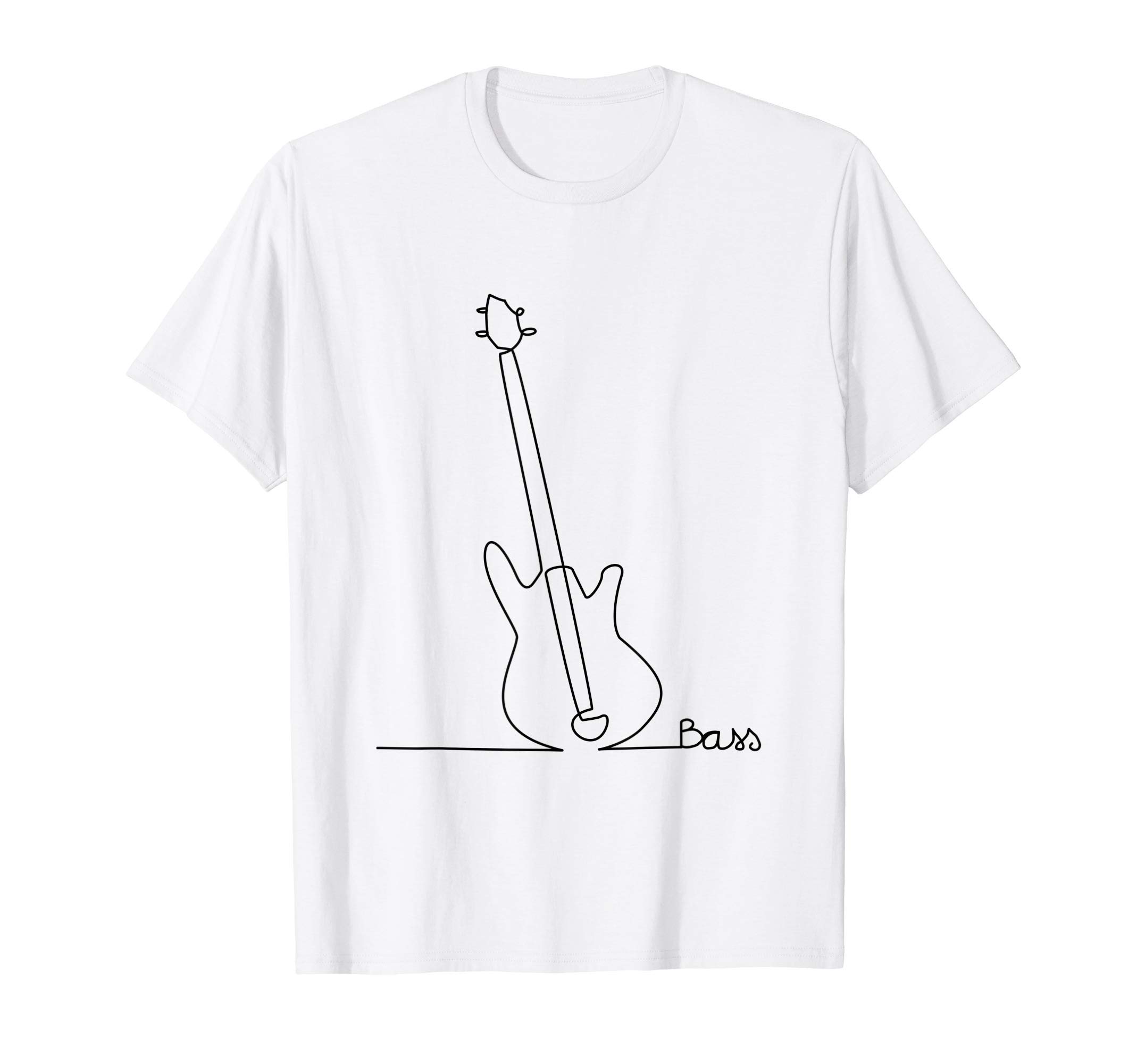 E-Bass Music Band Design One-Line Bass Player T-Shirt