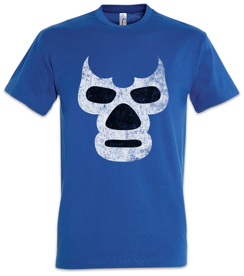 Luchador Blue Demon T-Shirt – Mexiko Wrestling Wrestler Mexican Mexico Latin Latino Sugar Mask Skull