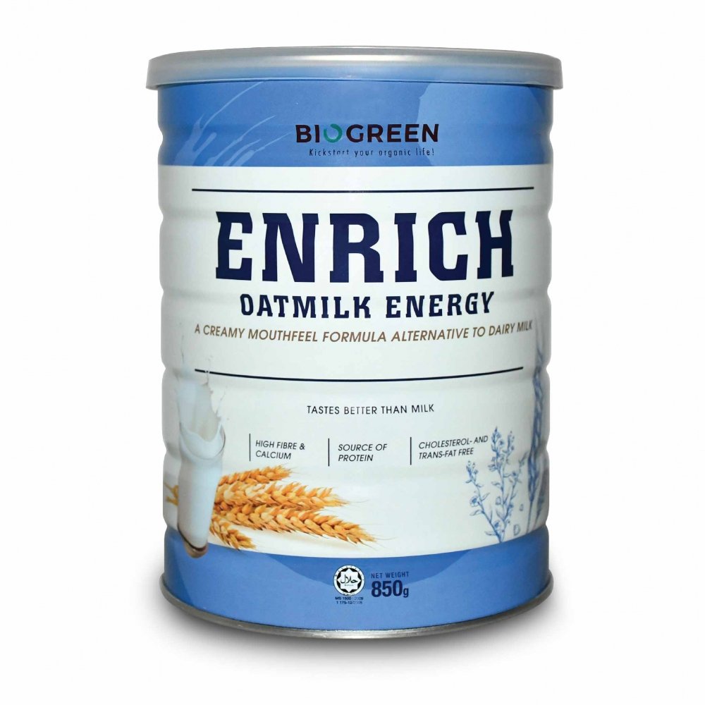 Biogreen Enrich Oatmilk Energy 850g (3 Count)