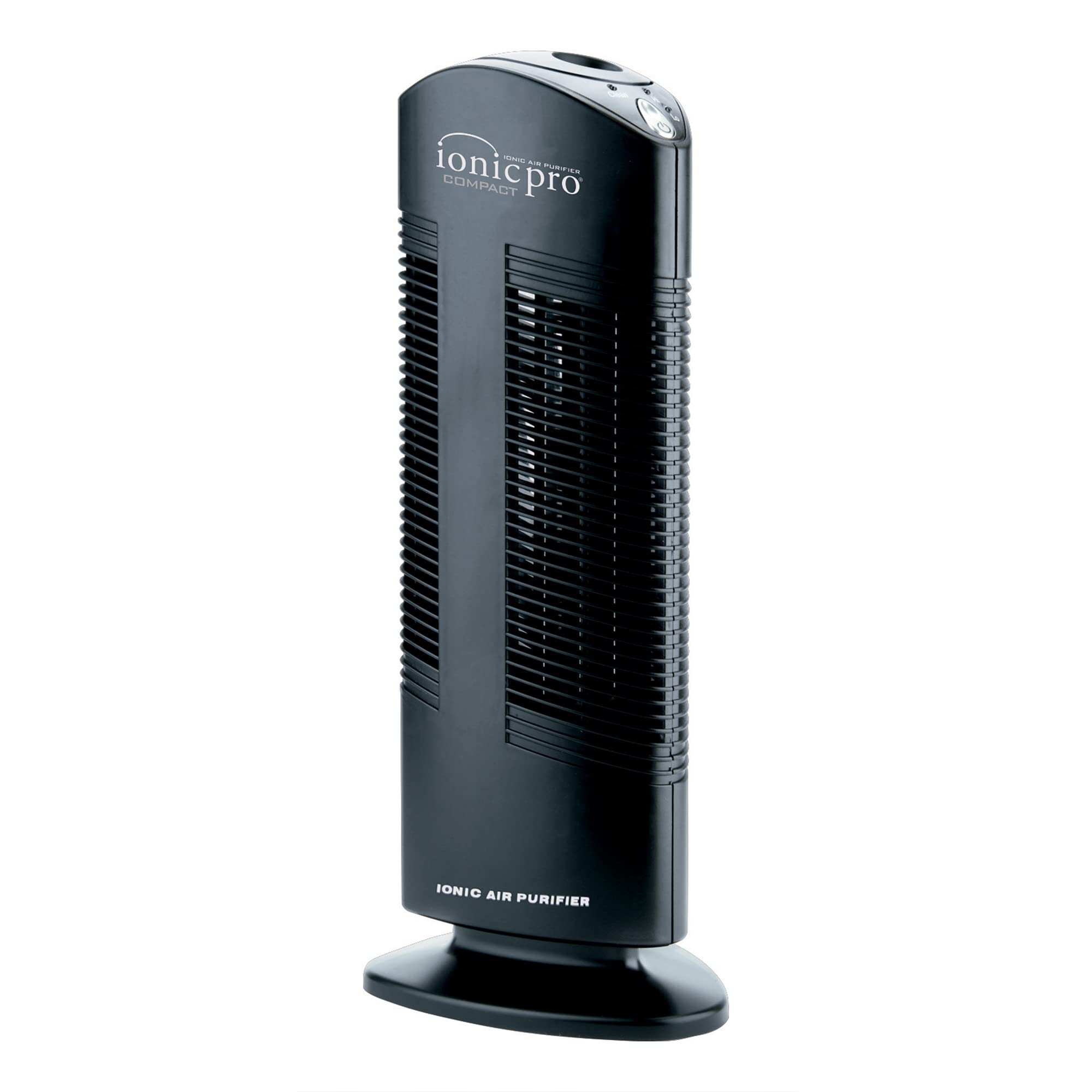 ENVION CA200 Ionic Pro Medium Room Silent Compact Tower Air Purifier with High and Low Settings, Removes Pollen, Smoke, and Irritant Particles, Black