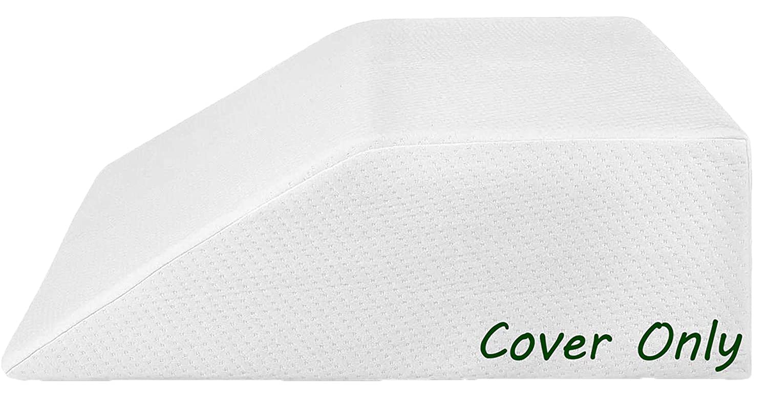 Abco Tech Leg Pillow Cover - Fits Leg Elevation Pillow - Replacement Wedge Pillow Cover Only - Washable Wedge Pillow Case