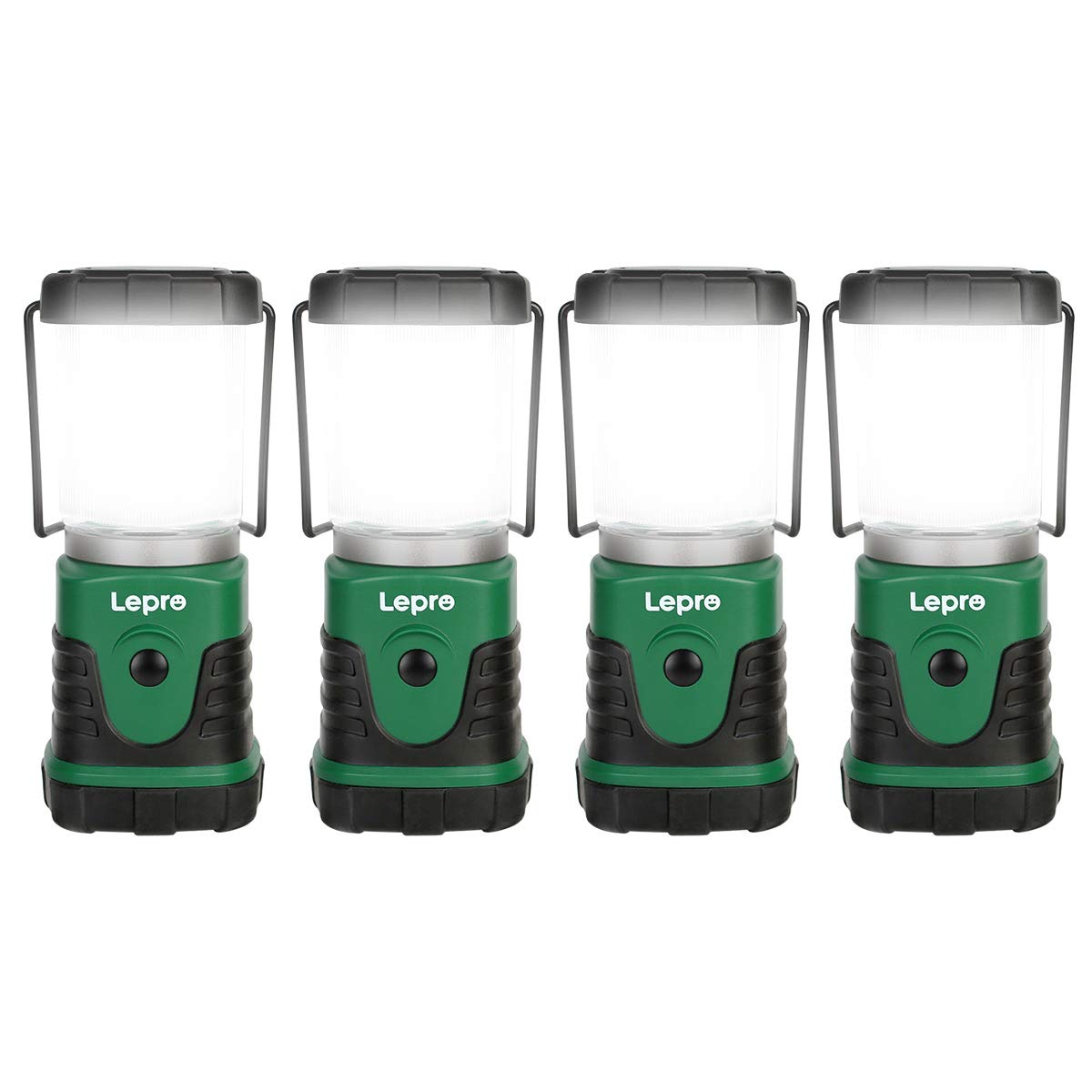 Lepro Camping Lantern, Portable Mini Camping Light, 3 AA Battery Powered, 4 Lighting Modes, Water Resistance IPX4, Suit for Camping, Hiking, Fishing, Emergency, Power Cuts and More